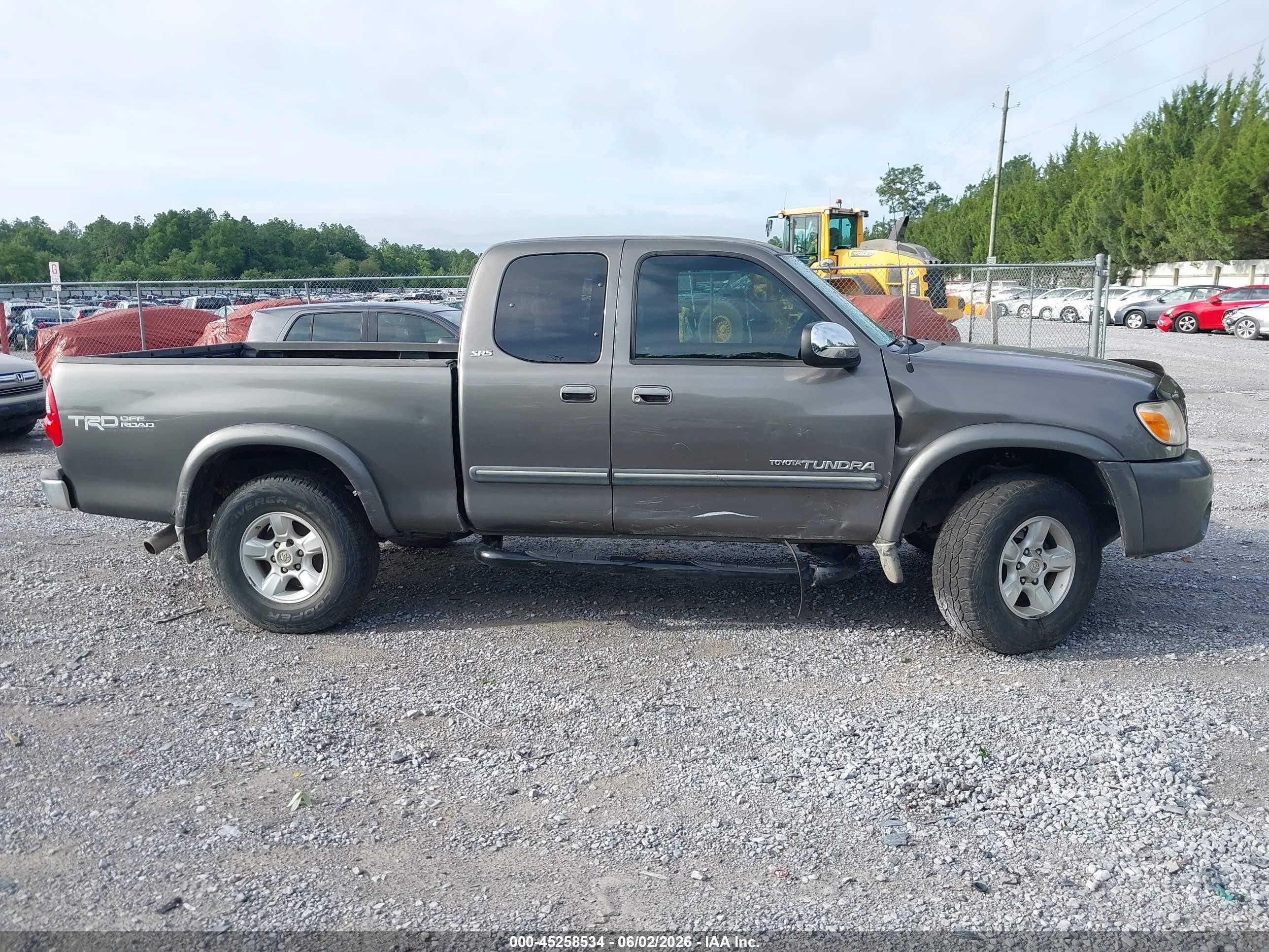 2006 Toyota Tundra Sr5 V8 Gray vin: 5TBBT44136S482892