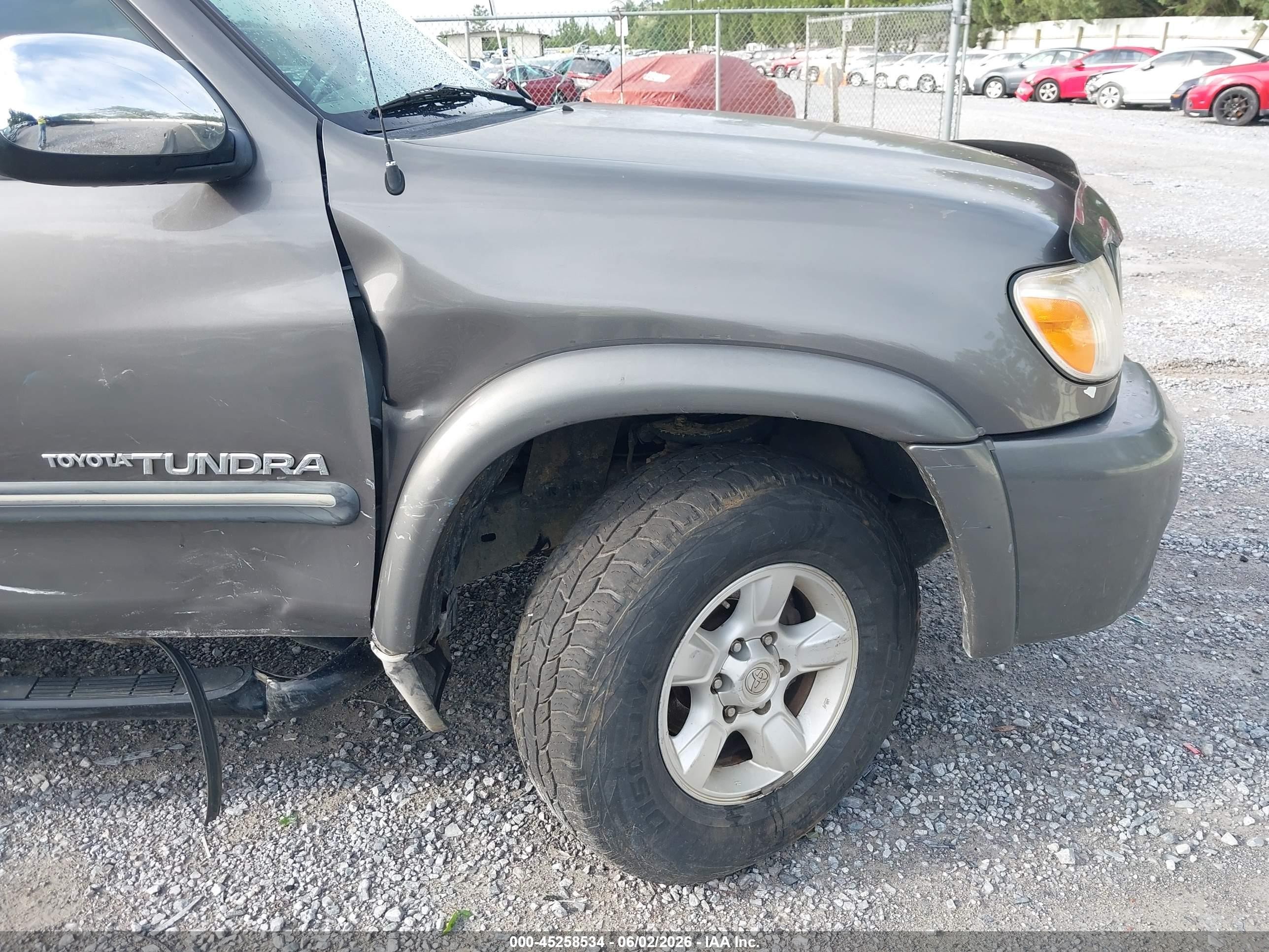 2006 Toyota Tundra Sr5 V8 Gray vin: 5TBBT44136S482892