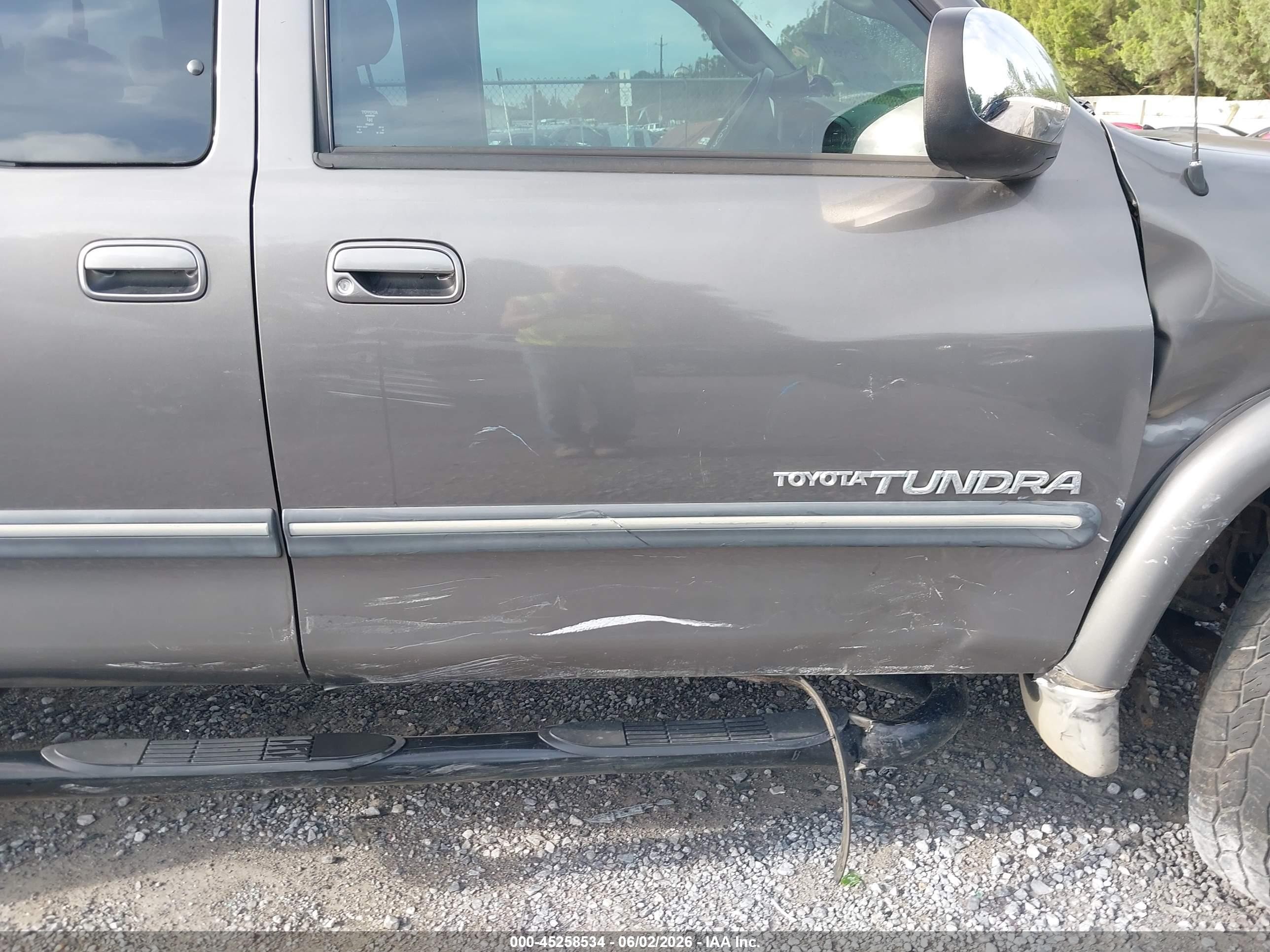 2006 Toyota Tundra Sr5 V8 Gray vin: 5TBBT44136S482892