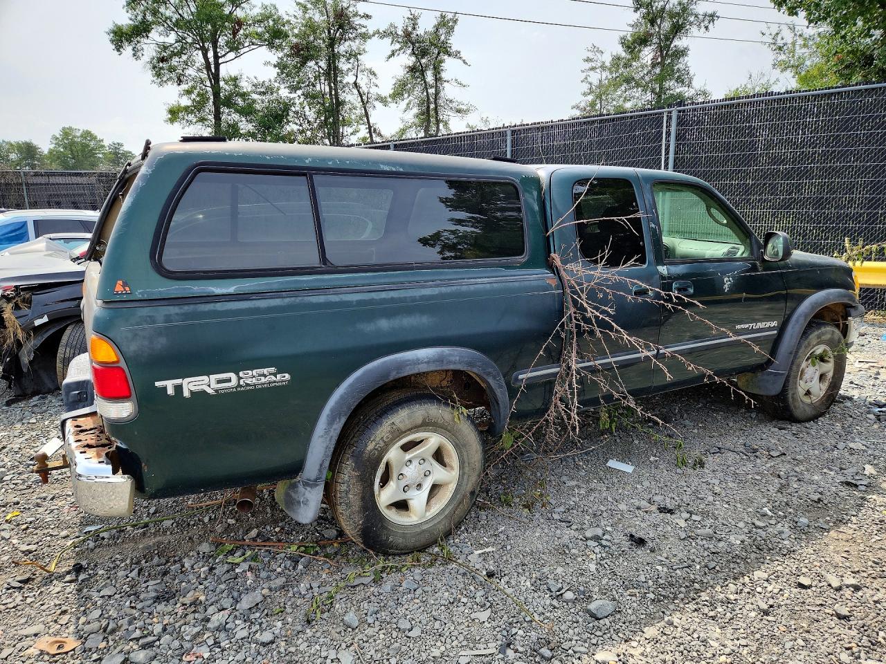 2001 Toyota Tundra Sr5 Зеленый vin: 5TBBT44141S201871