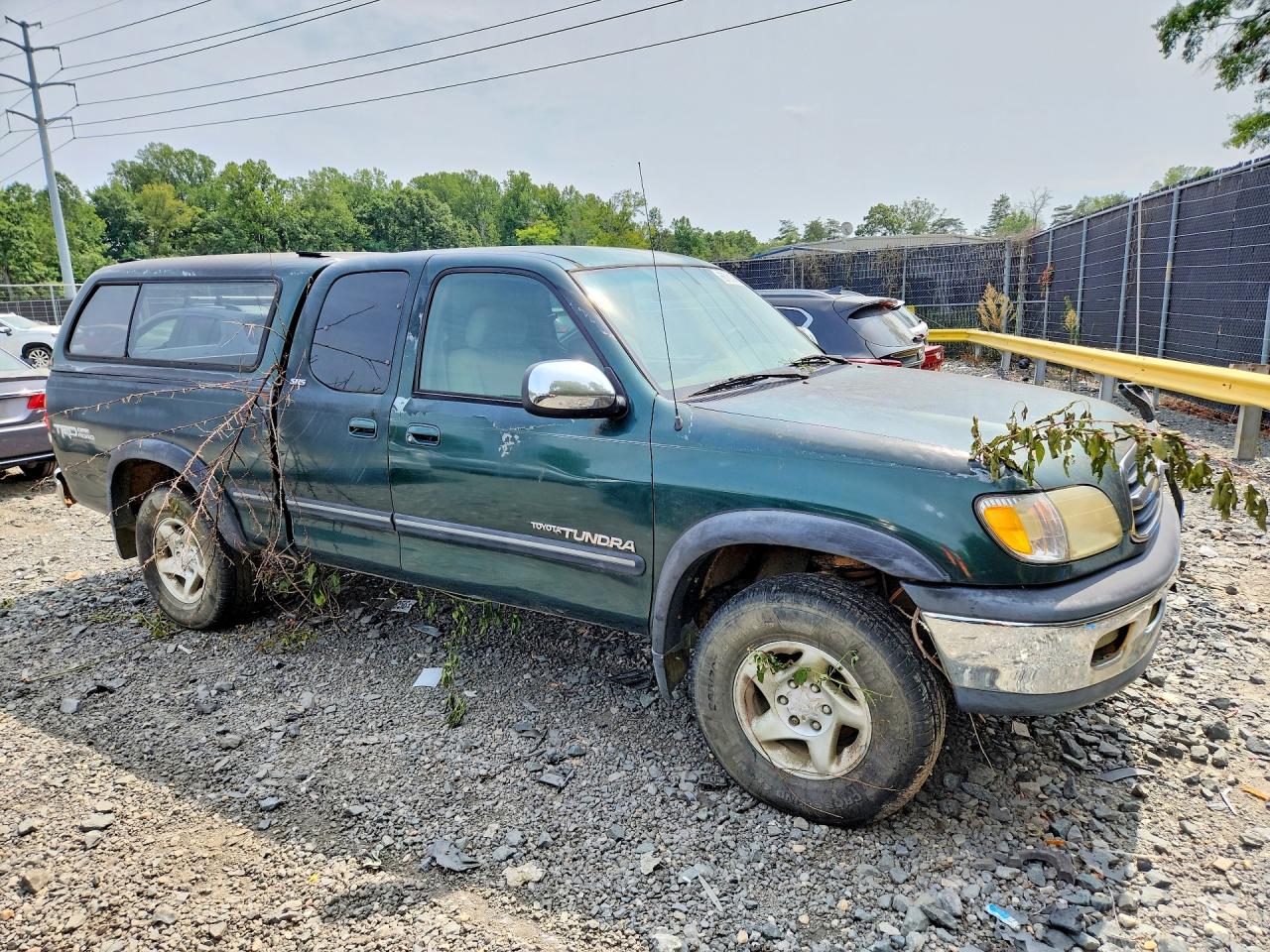 2001 Toyota Tundra Sr5 Зеленый vin: 5TBBT44141S201871