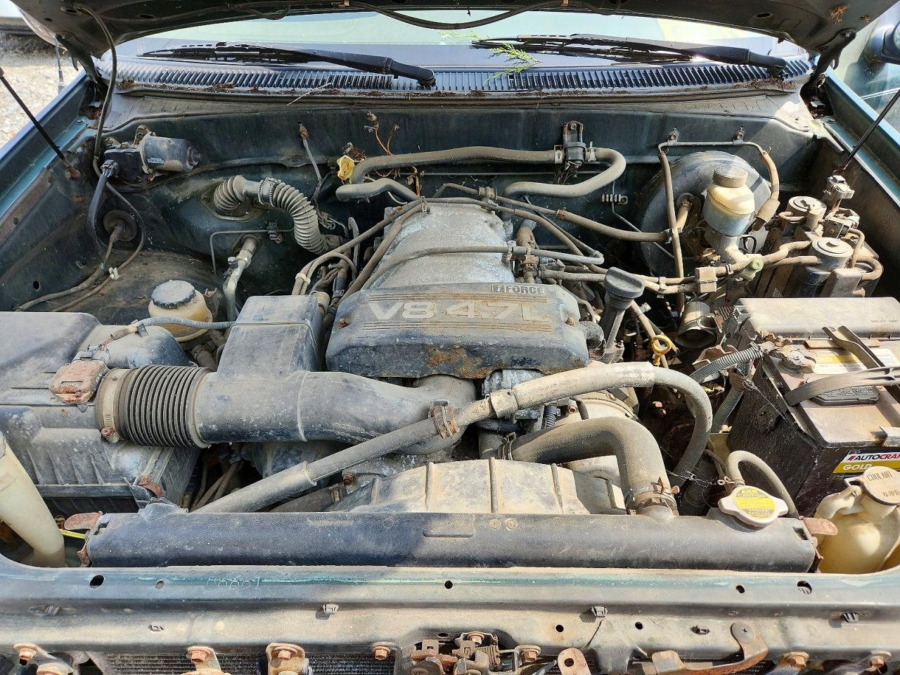 2001 Toyota Tundra Sr5 Зеленый vin: 5TBBT44141S201871