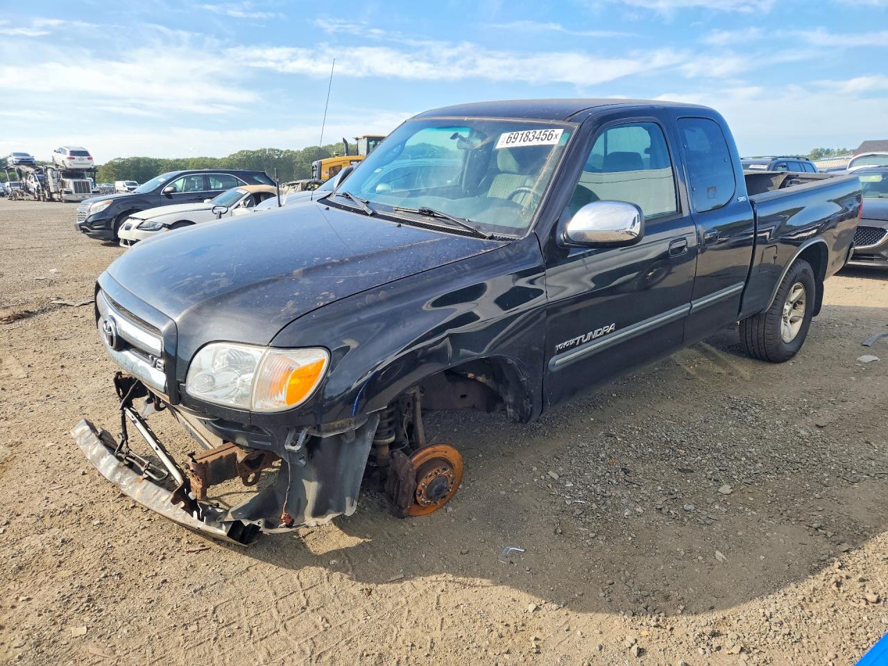 2005 Toyota Tundra Access Cab Sr5 Black vin: 5TBBT44145S457269