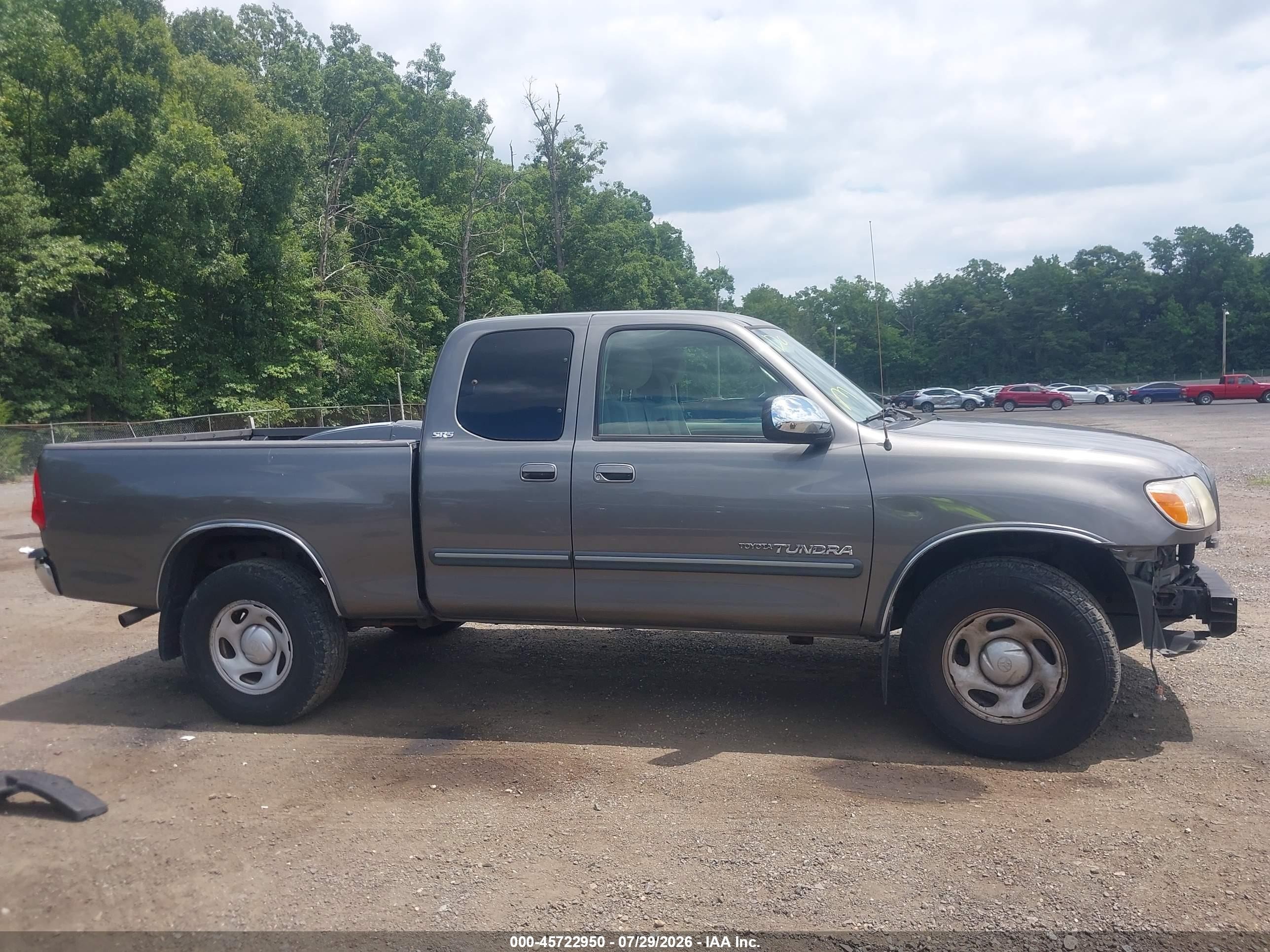 2005 Toyota Tundra Sr5 V8 Gray vin: 5TBBT44145S465694