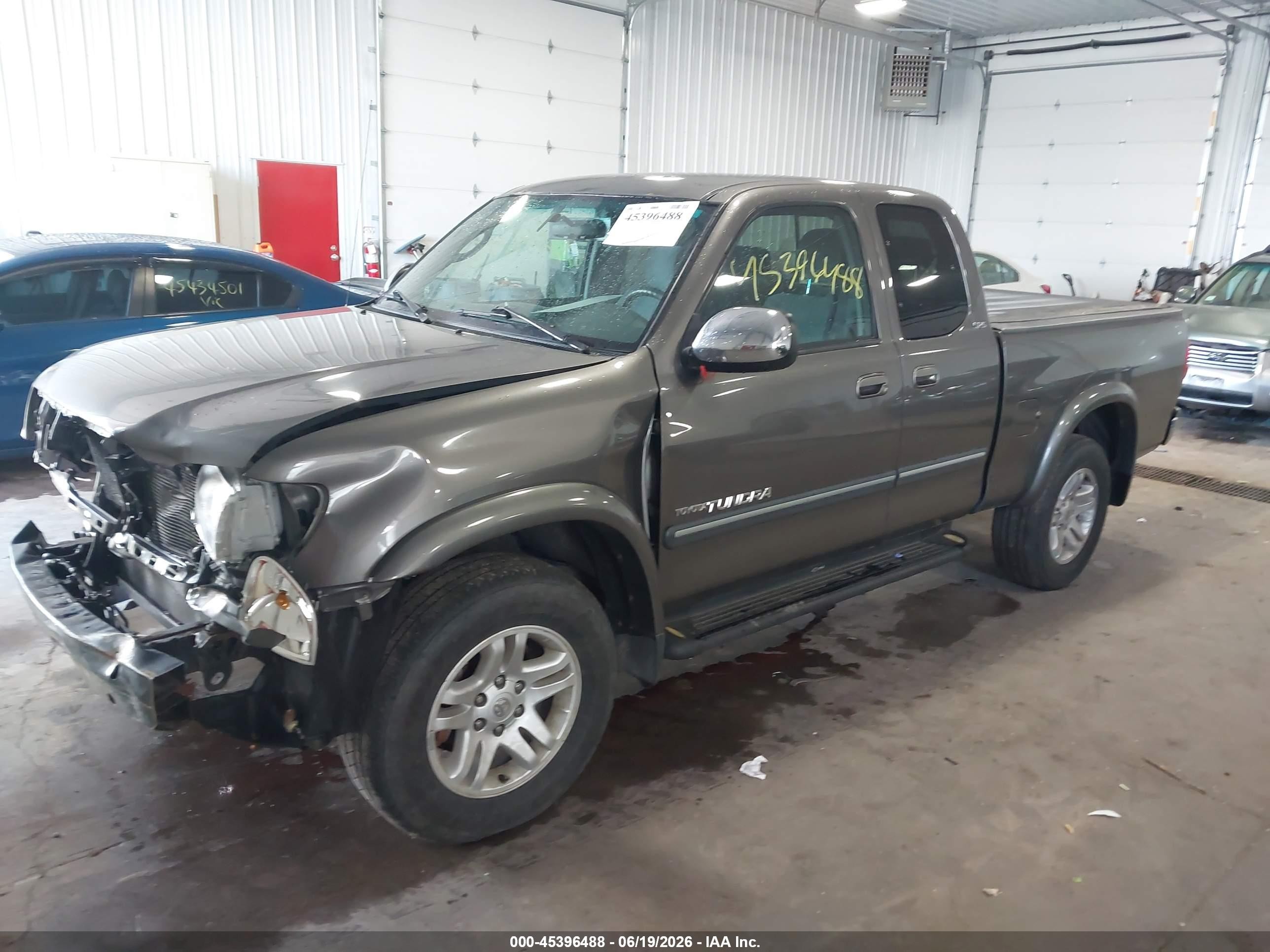 2006 Toyota Tundra Sr5 V8 Gray vin: 5TBBT44146S480018