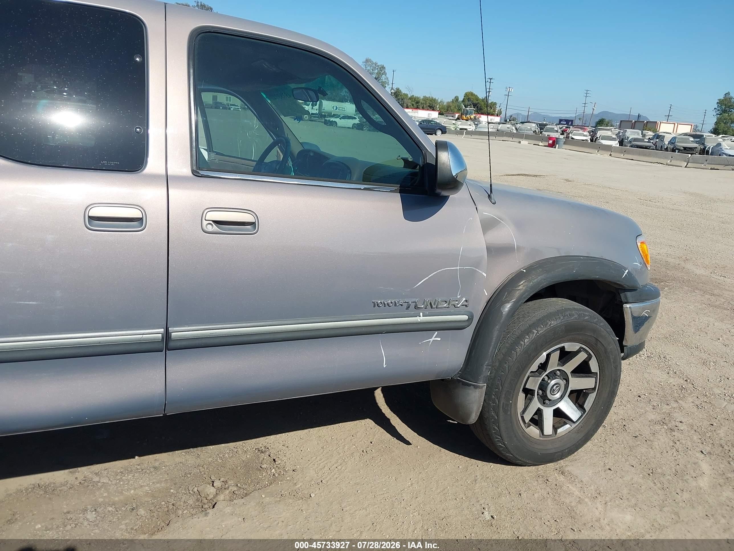 2001 Toyota Tundra Sr5 V8 Gray vin: 5TBBT44151S178150