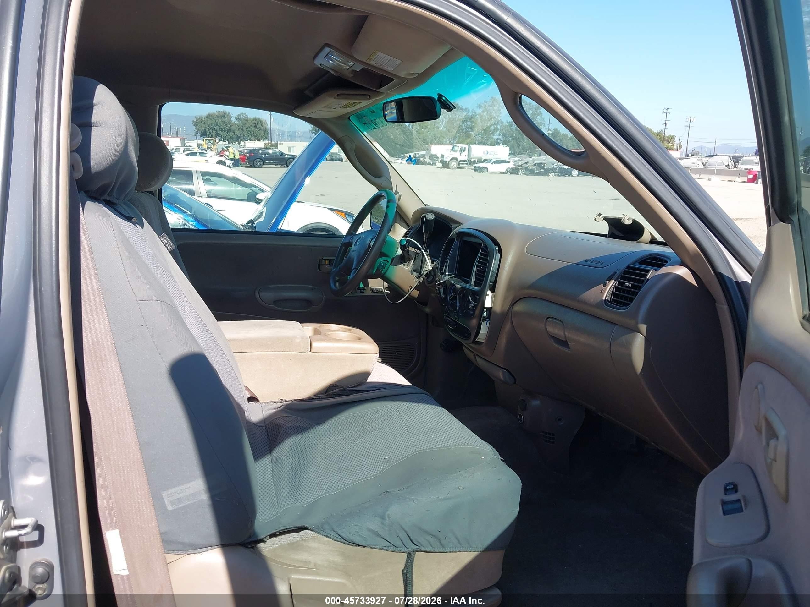 2001 Toyota Tundra Sr5 V8 Gray vin: 5TBBT44151S178150