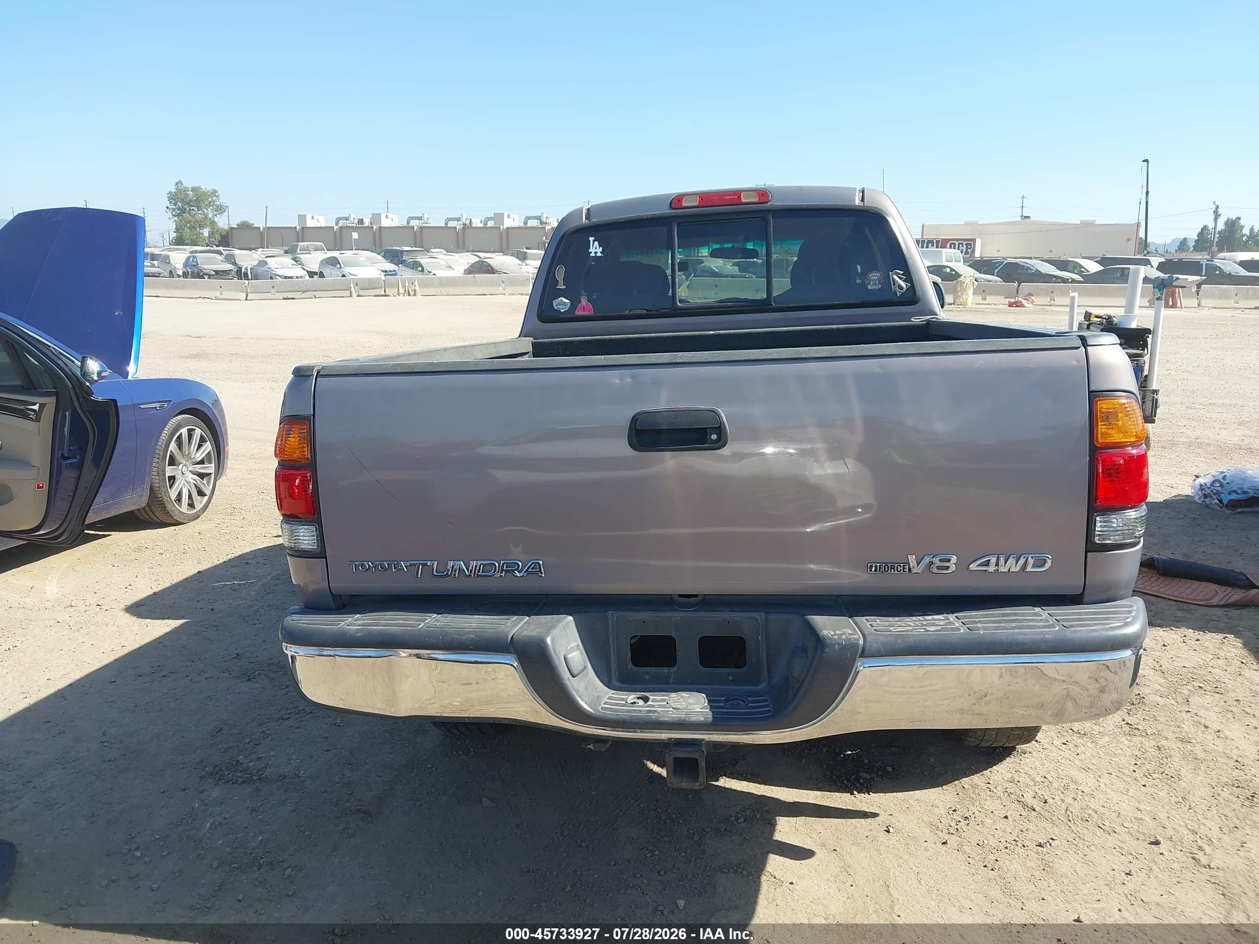 2001 Toyota Tundra Sr5 V8 Gray vin: 5TBBT44151S178150