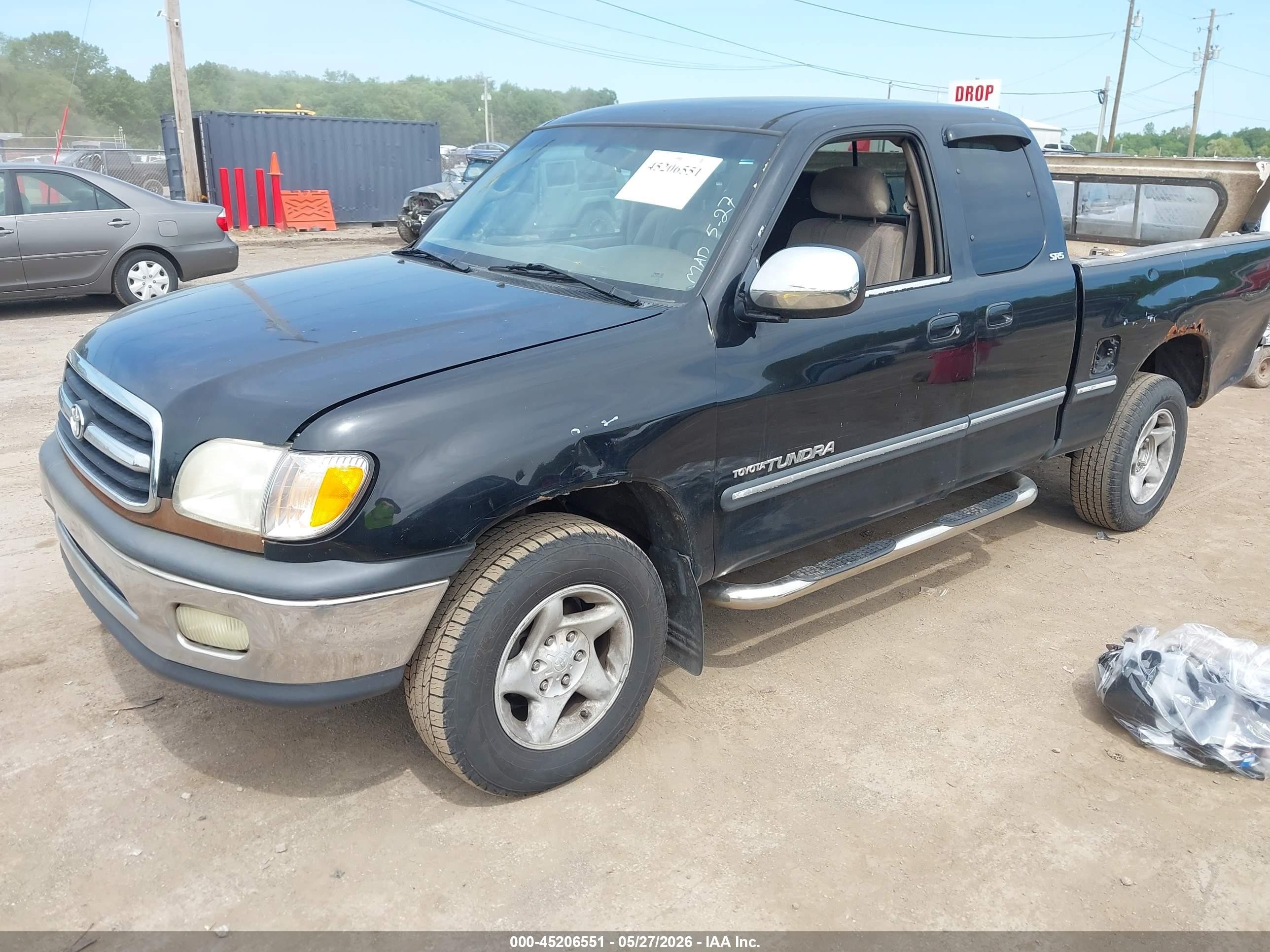 2001 Toyota Tundra Sr5 V8 Черный vin: 5TBBT44151S187270