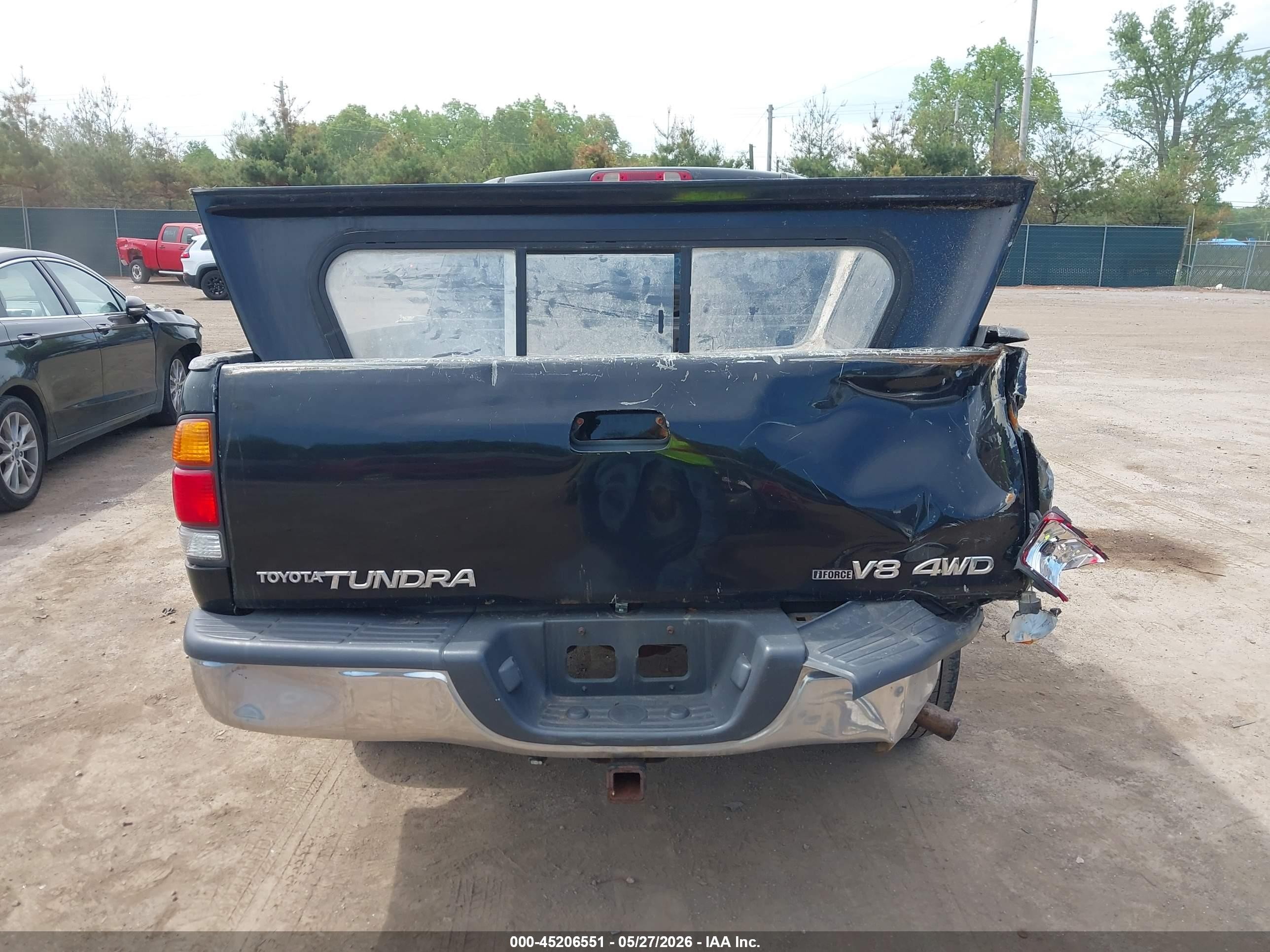 2001 Toyota Tundra Sr5 V8 Черный vin: 5TBBT44151S187270