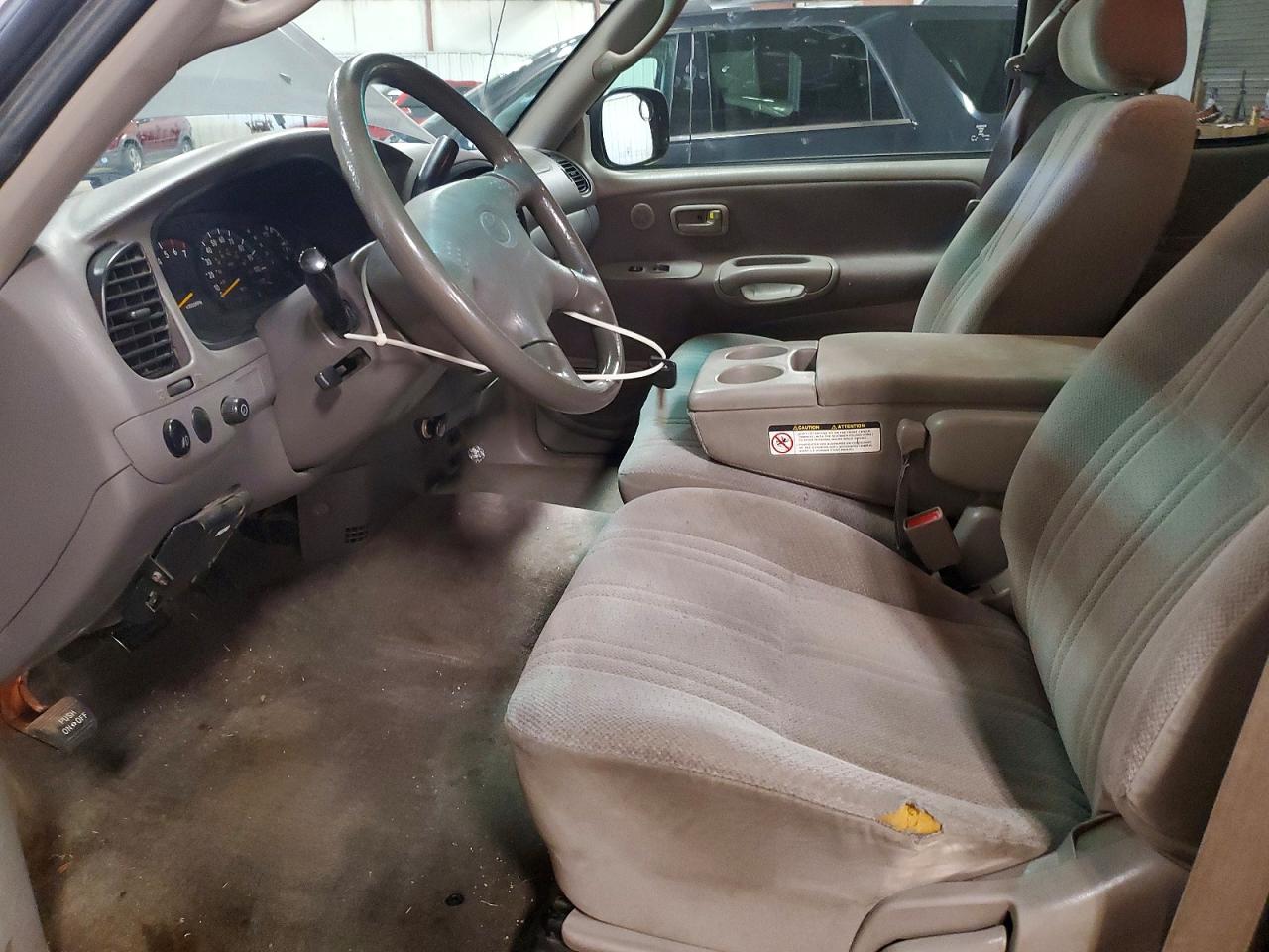 2002 Toyota Tundra Sr5 V8 Gray vin: 5TBBT44152S260350