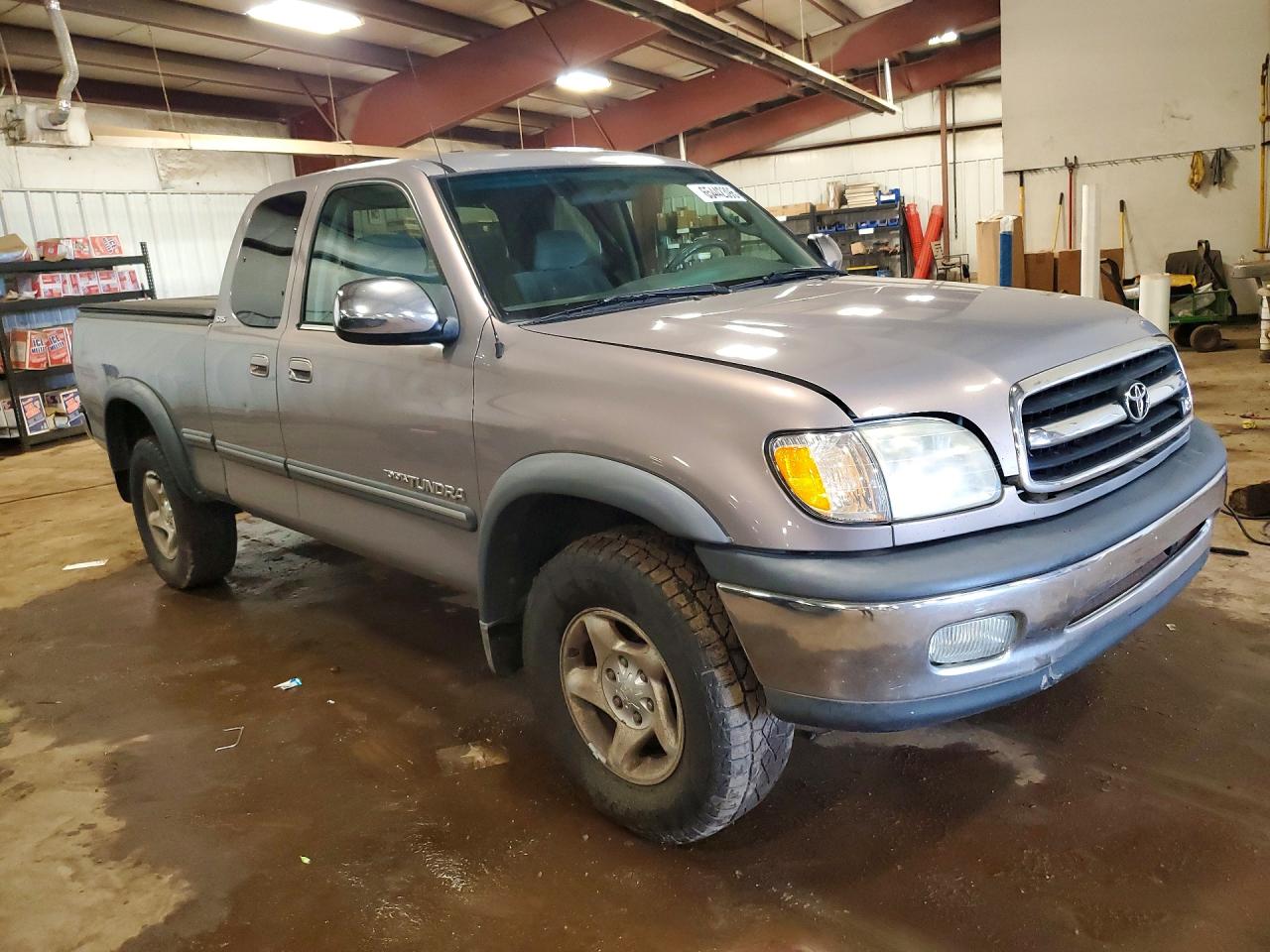 2002 Toyota Tundra Sr5 V8 Gray vin: 5TBBT44152S260350