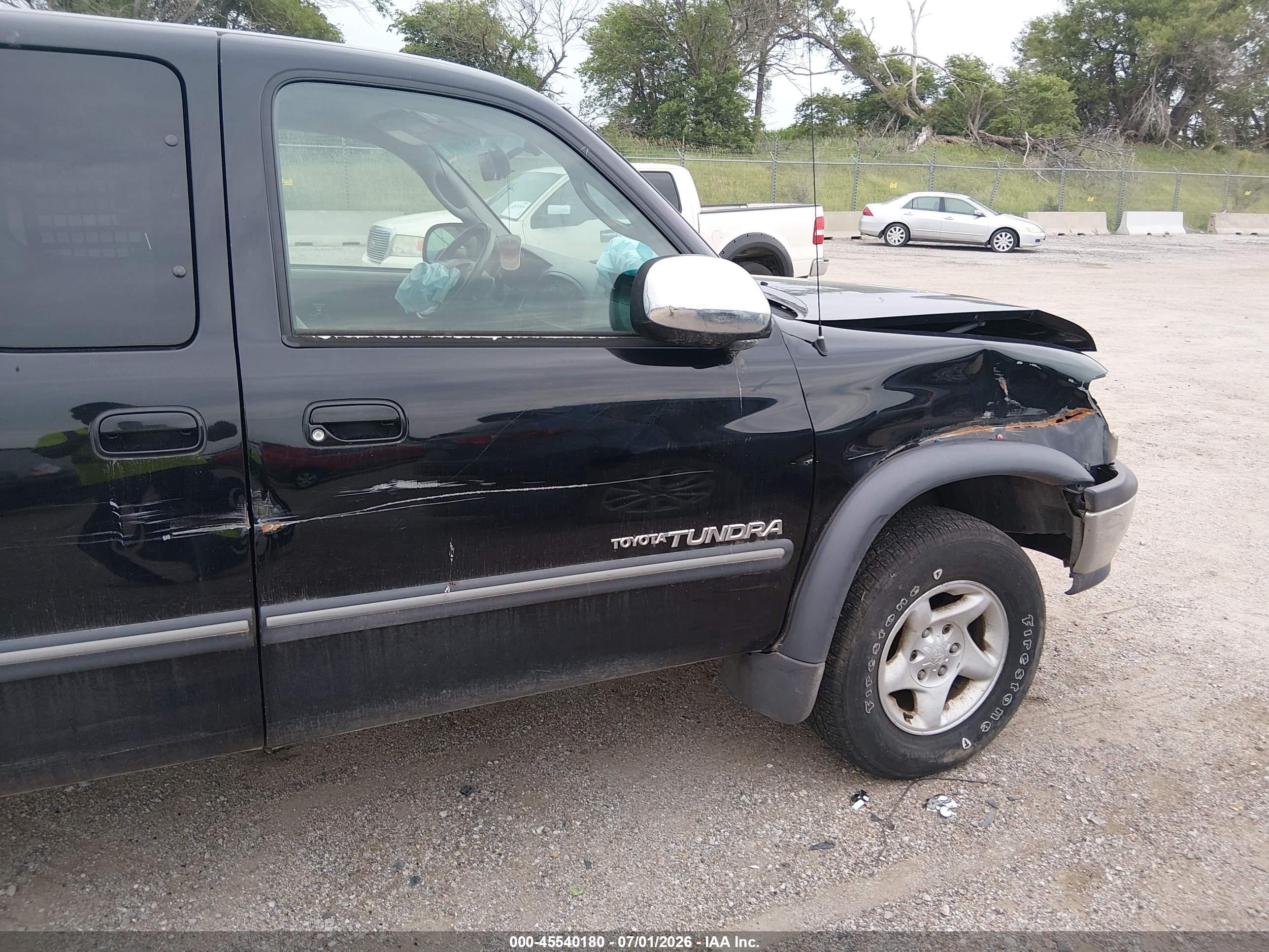 2002 Toyota Tundra Sr5 V8 Black vin: 5TBBT44152S308686