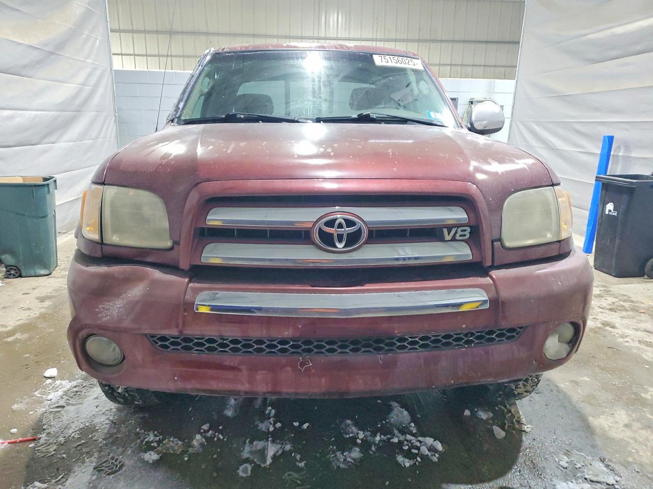 2003 Toyota Tundra Sr5 Red vin: 5TBBT44153S363821