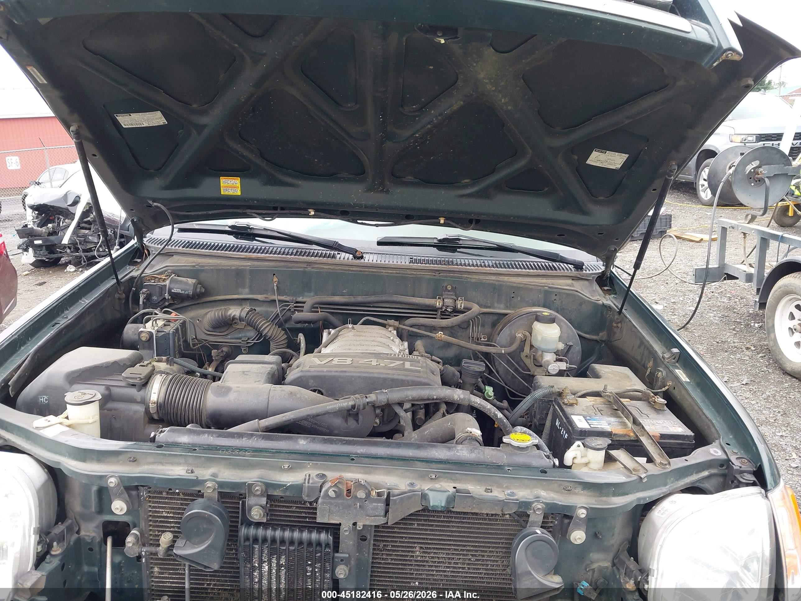 2003 Toyota Tundra Sr5 V8 Green vin: 5TBBT44153S375144