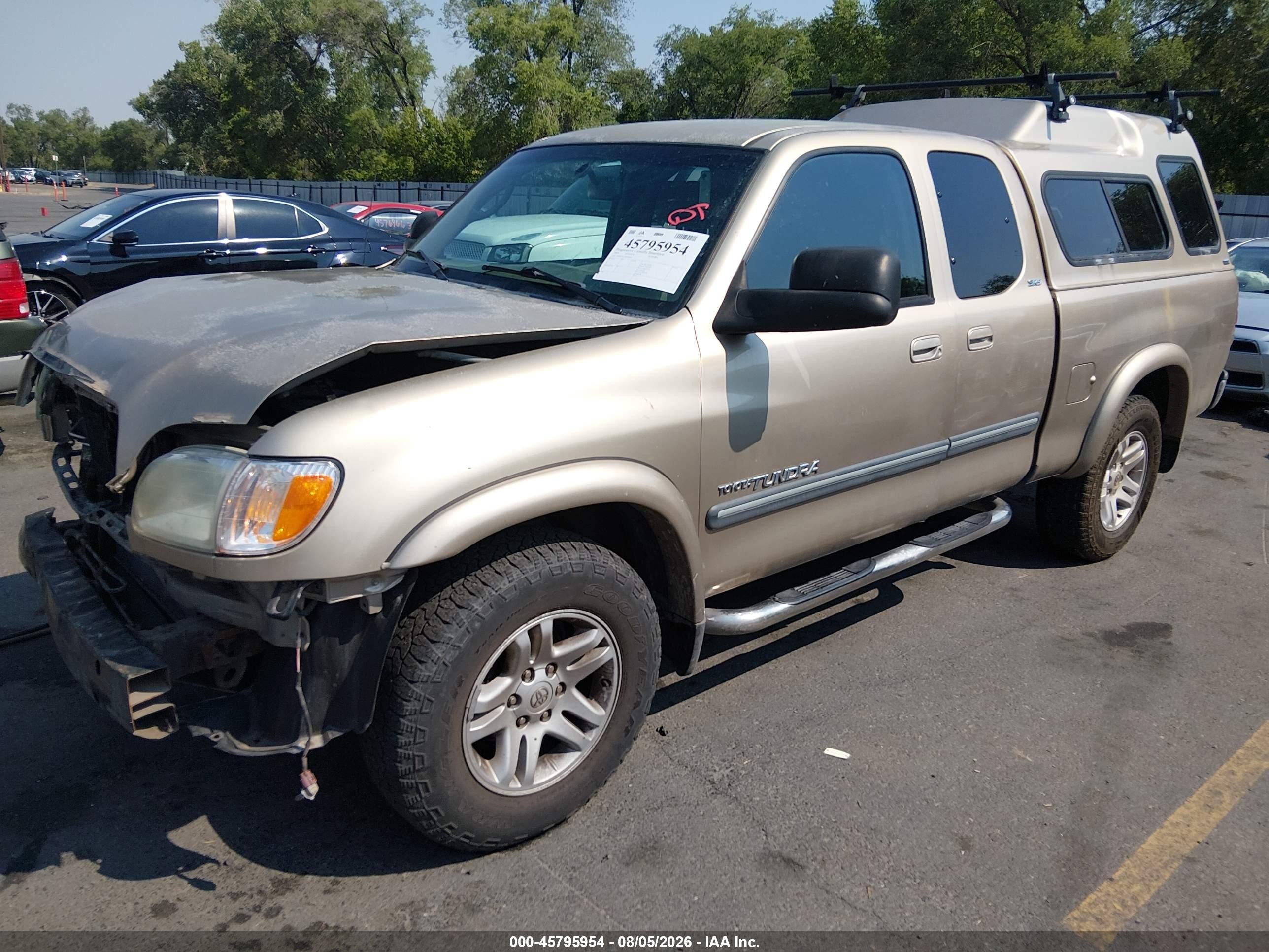 2003 Toyota Tundra Sr5 V8 Tan vin: 5TBBT44153S428456