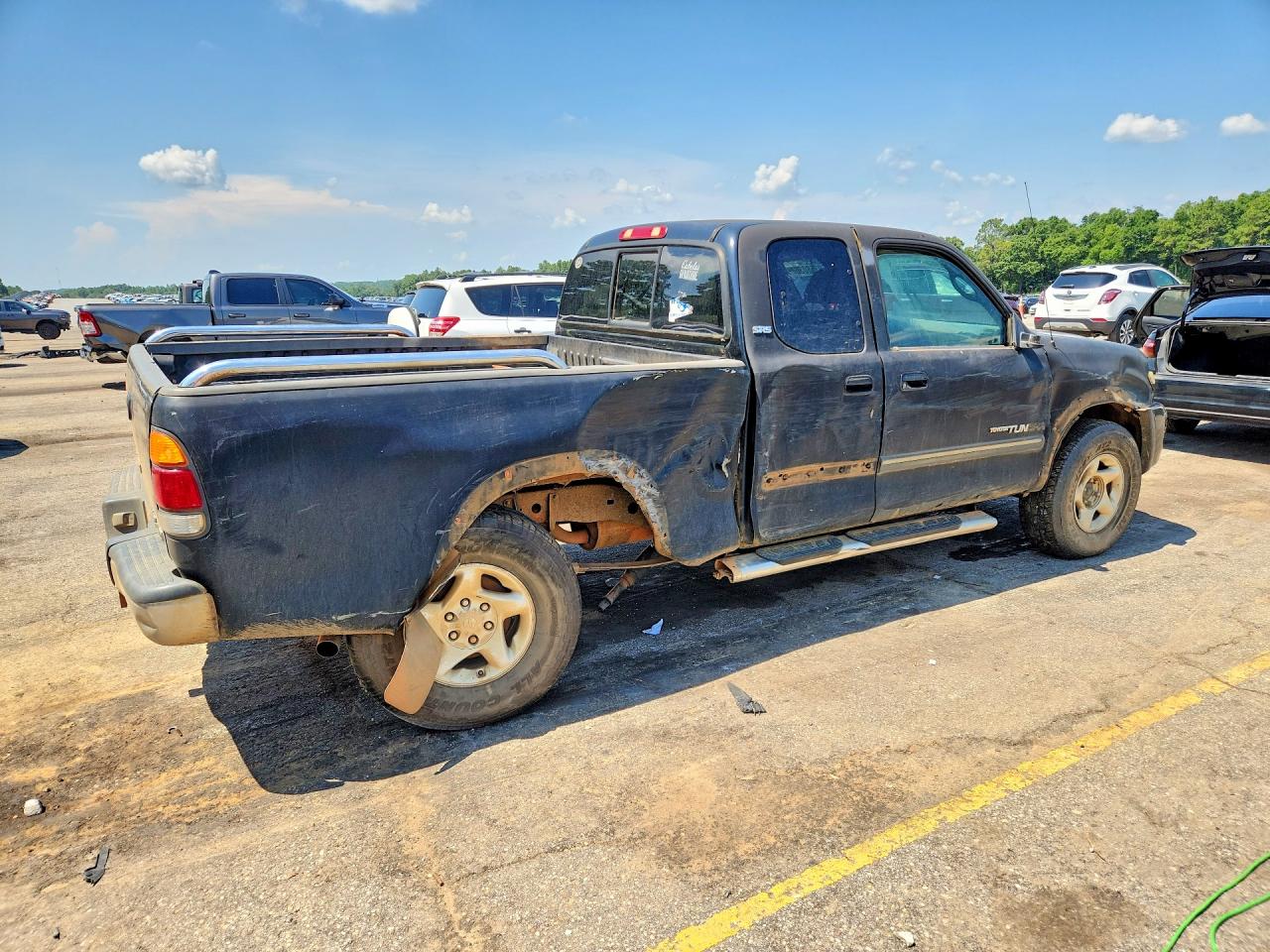2004 Toyota Tundra Access Cab Sr5 Black vin: 5TBBT44154S439653