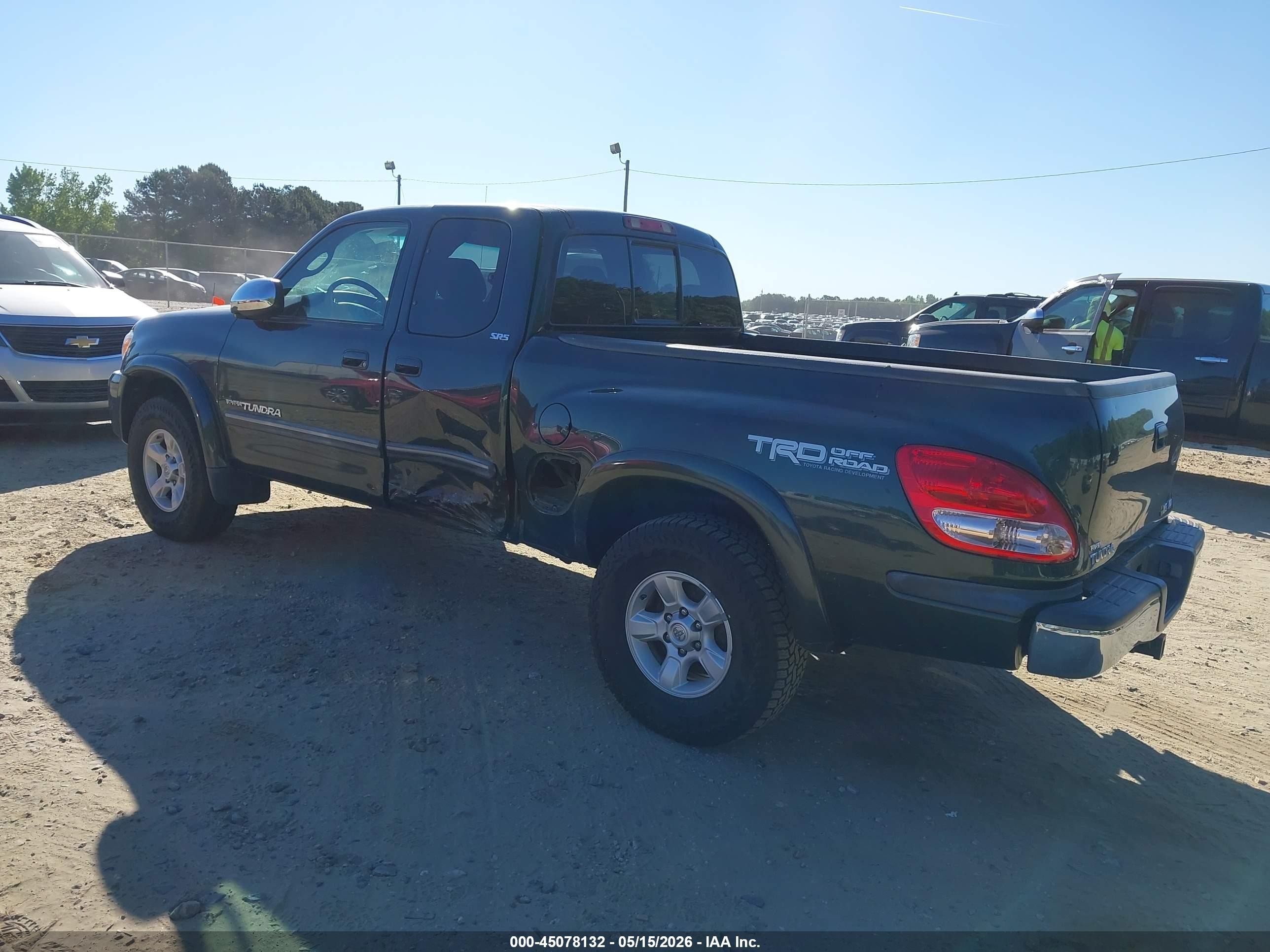 2005 Toyota Tundra Sr5 V8 Green vin: 5TBBT44155S460889