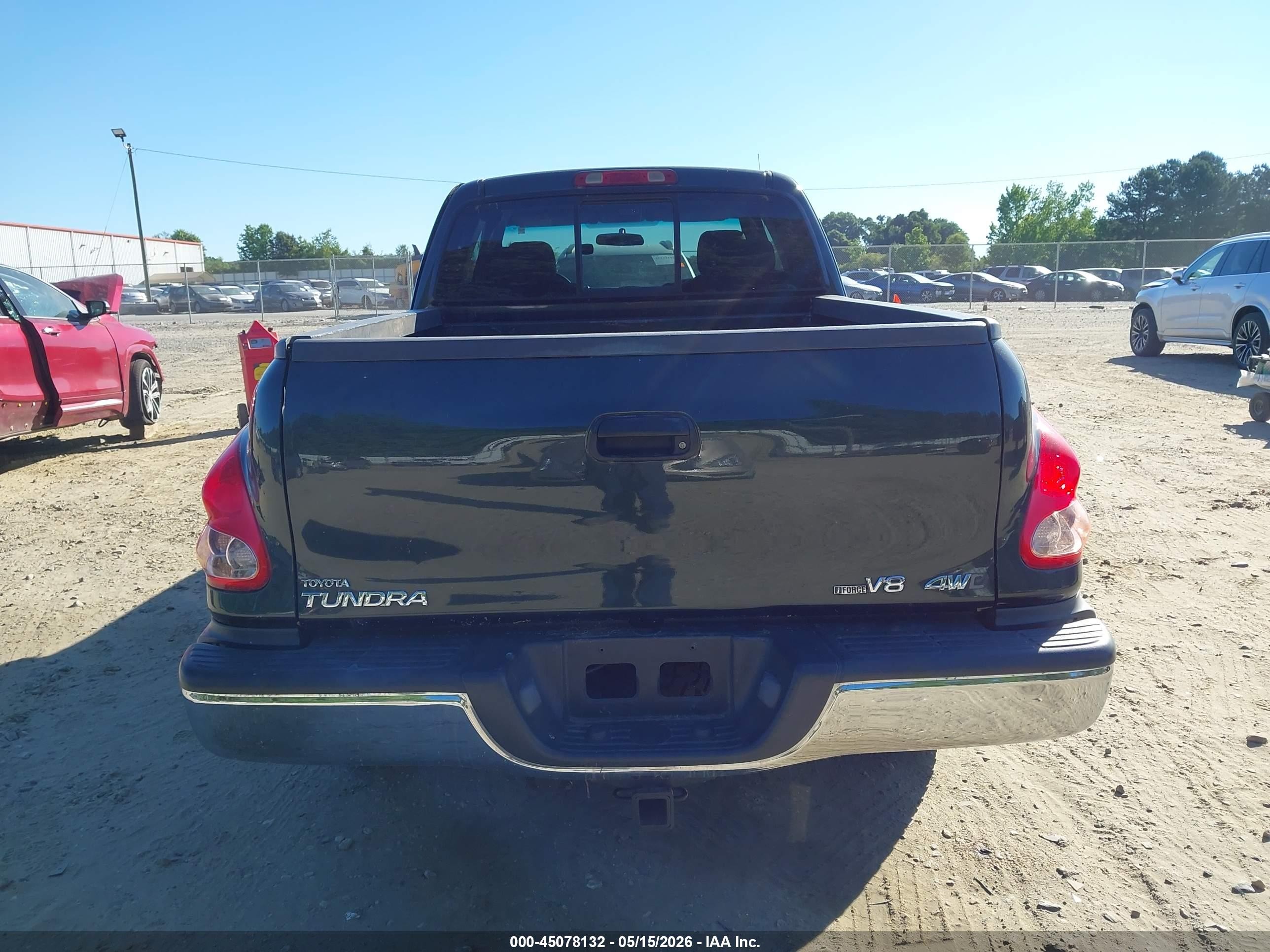 2005 Toyota Tundra Sr5 V8 Green vin: 5TBBT44155S460889