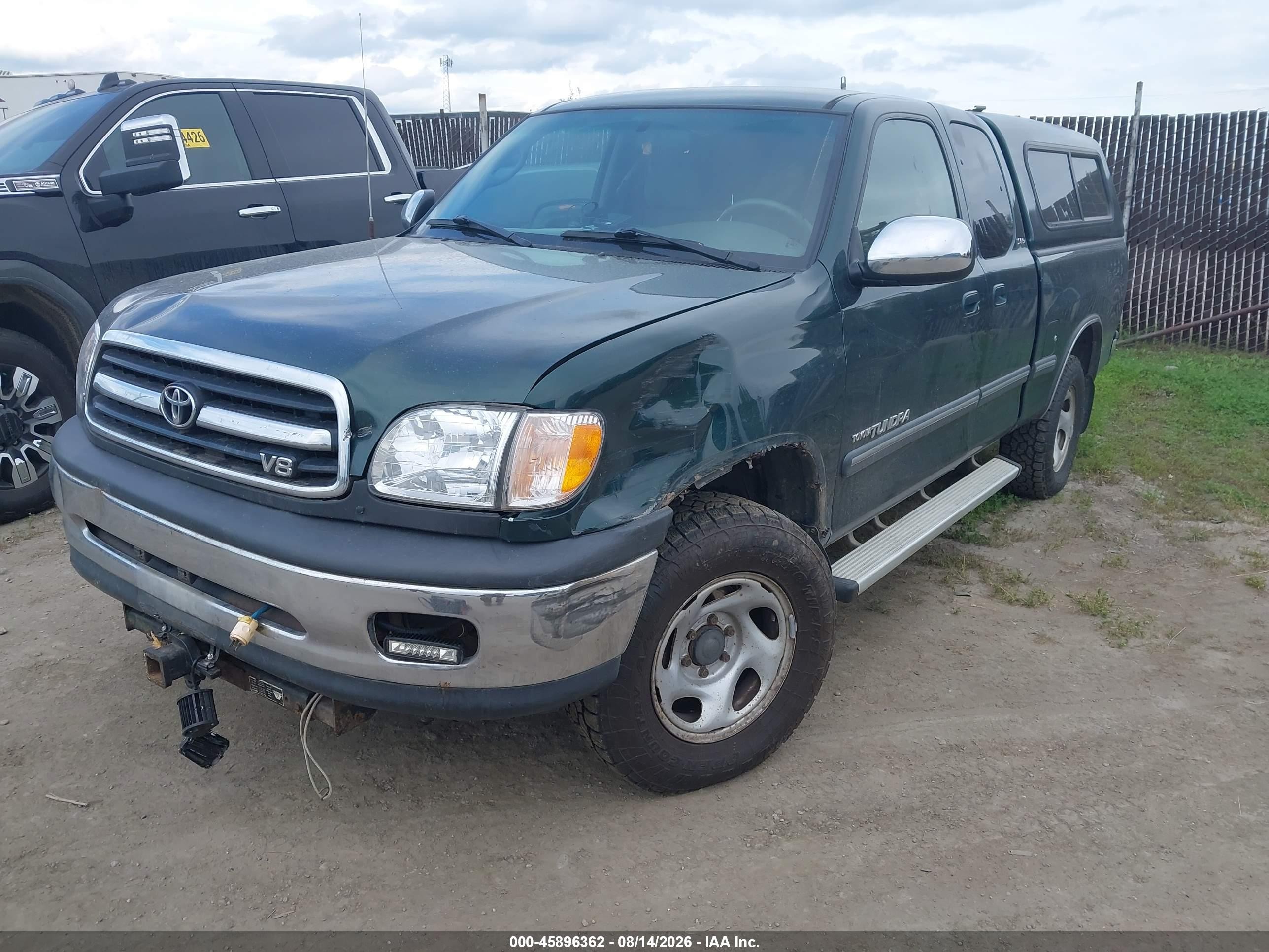 2001 Toyota Tundra Sr5 V8 Green vin: 5TBBT44161S157260