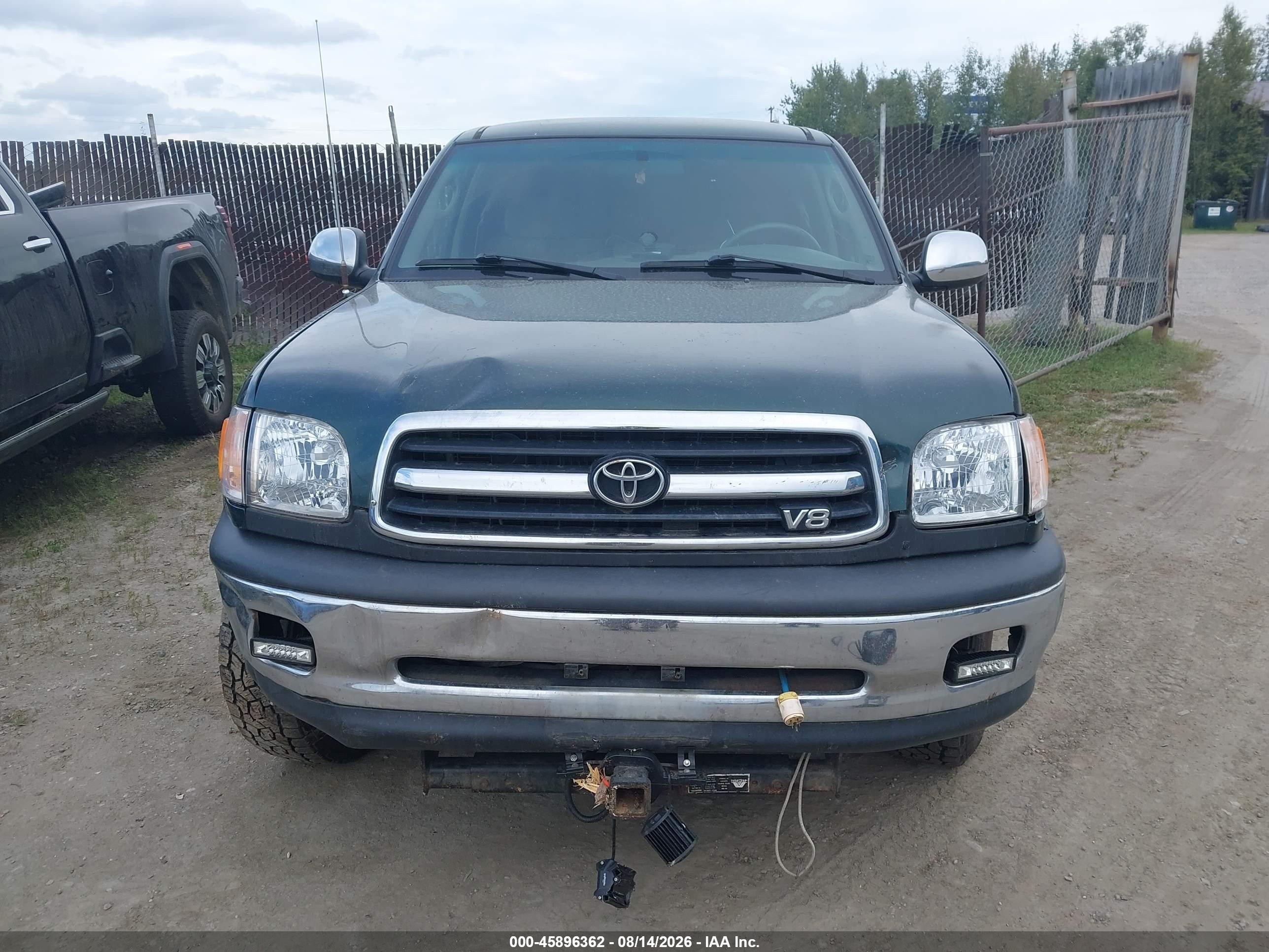 2001 Toyota Tundra Sr5 V8 Green vin: 5TBBT44161S157260