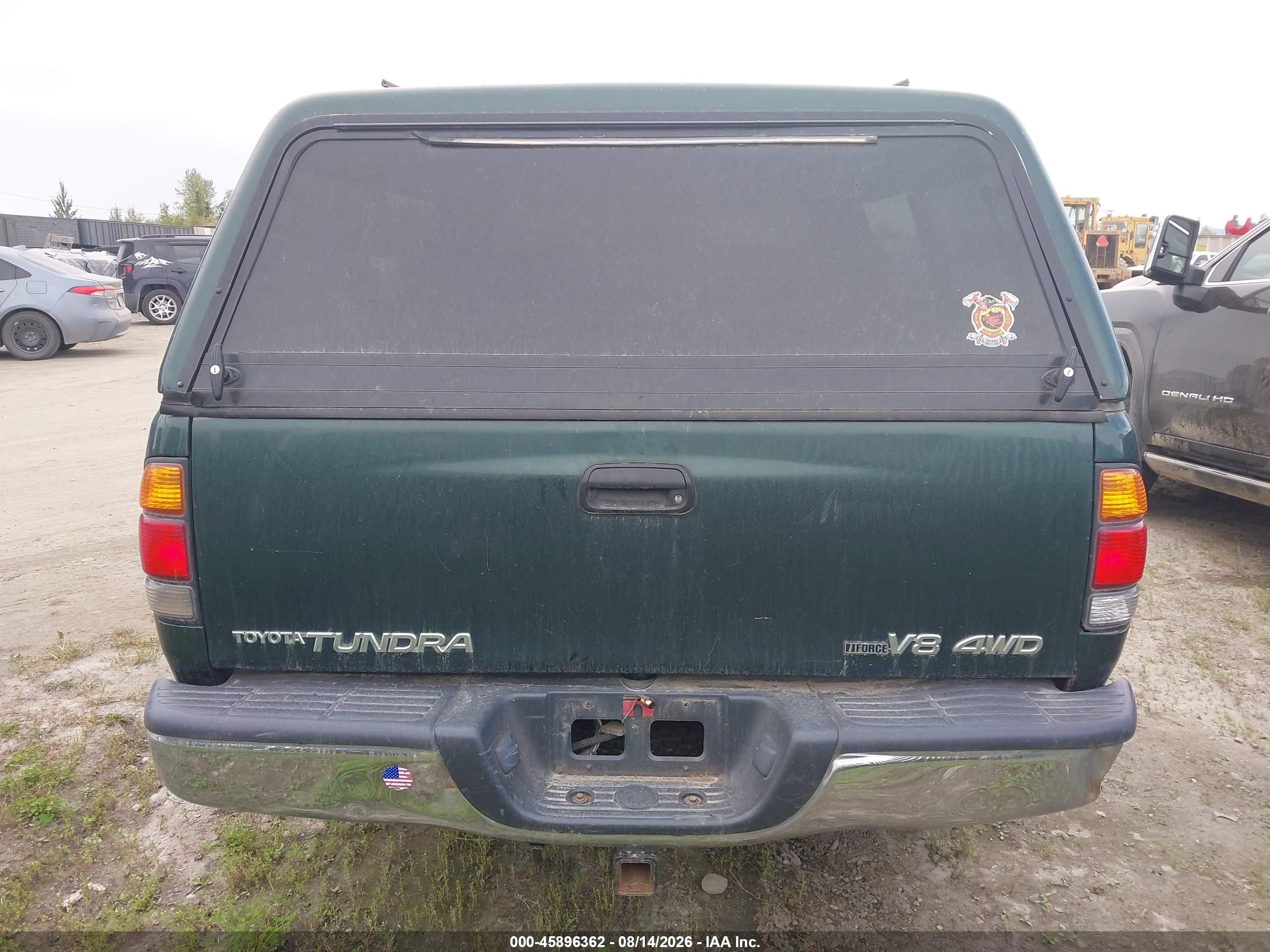 2001 Toyota Tundra Sr5 V8 Green vin: 5TBBT44161S157260