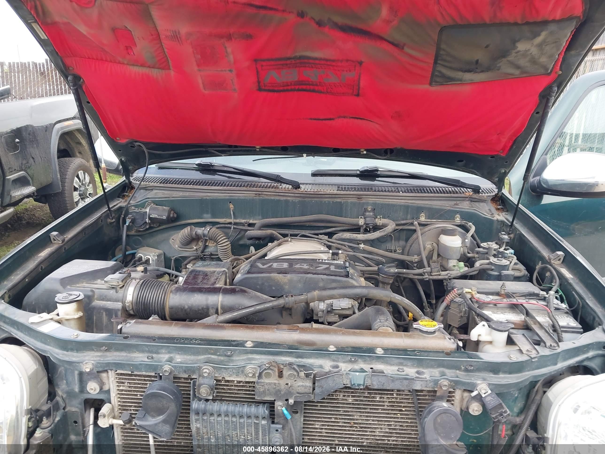 2001 Toyota Tundra Sr5 V8 Green vin: 5TBBT44161S157260