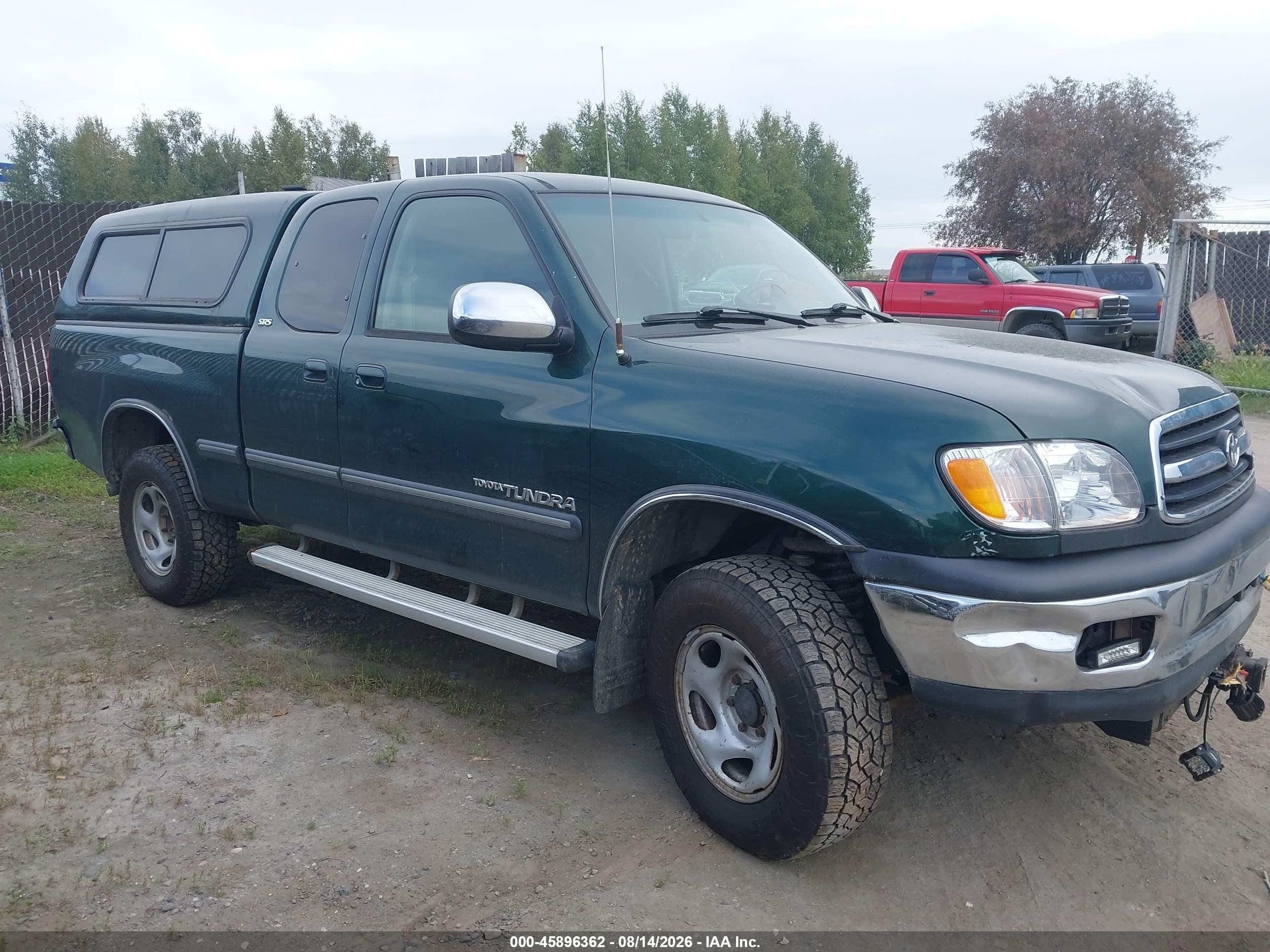2001 Toyota Tundra Sr5 V8 Green vin: 5TBBT44161S157260
