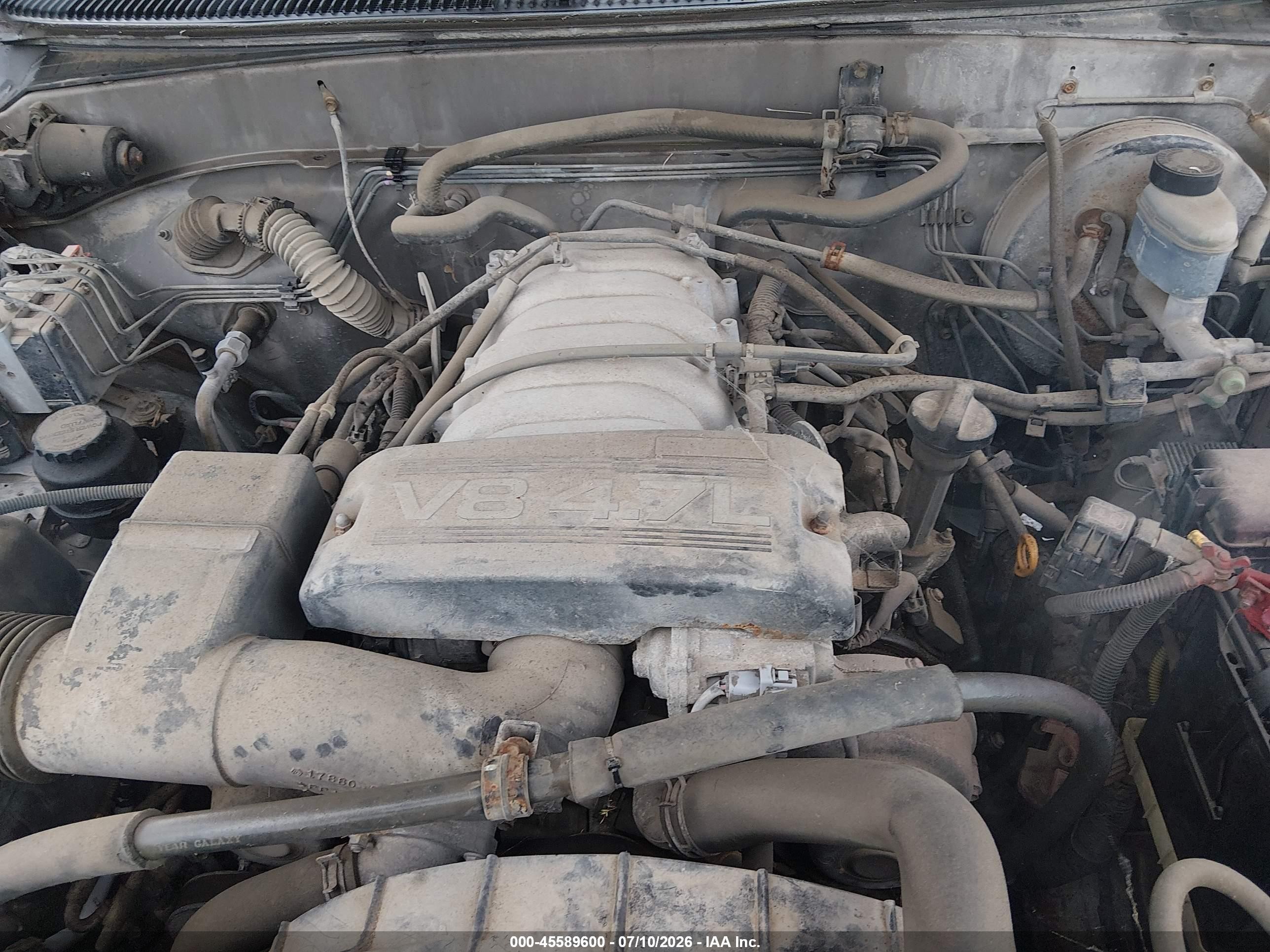 2002 Toyota Tundra Sr5 V8 Gold vin: 5TBBT44162S224117