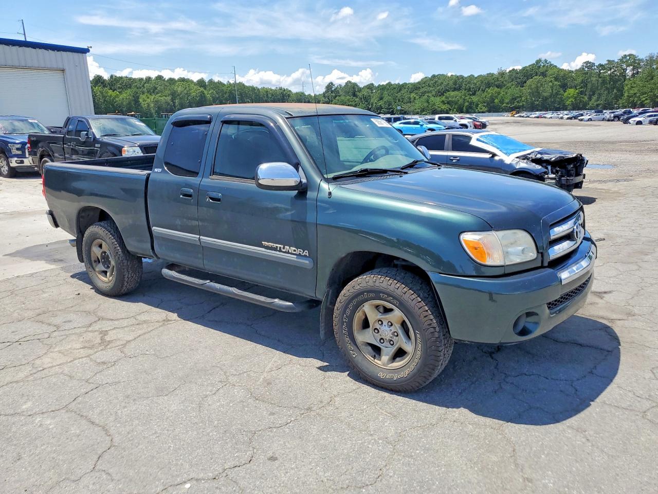 2005 Toyota Tundra Access Cab Sr5 Green vin: 5TBBT44165S469424