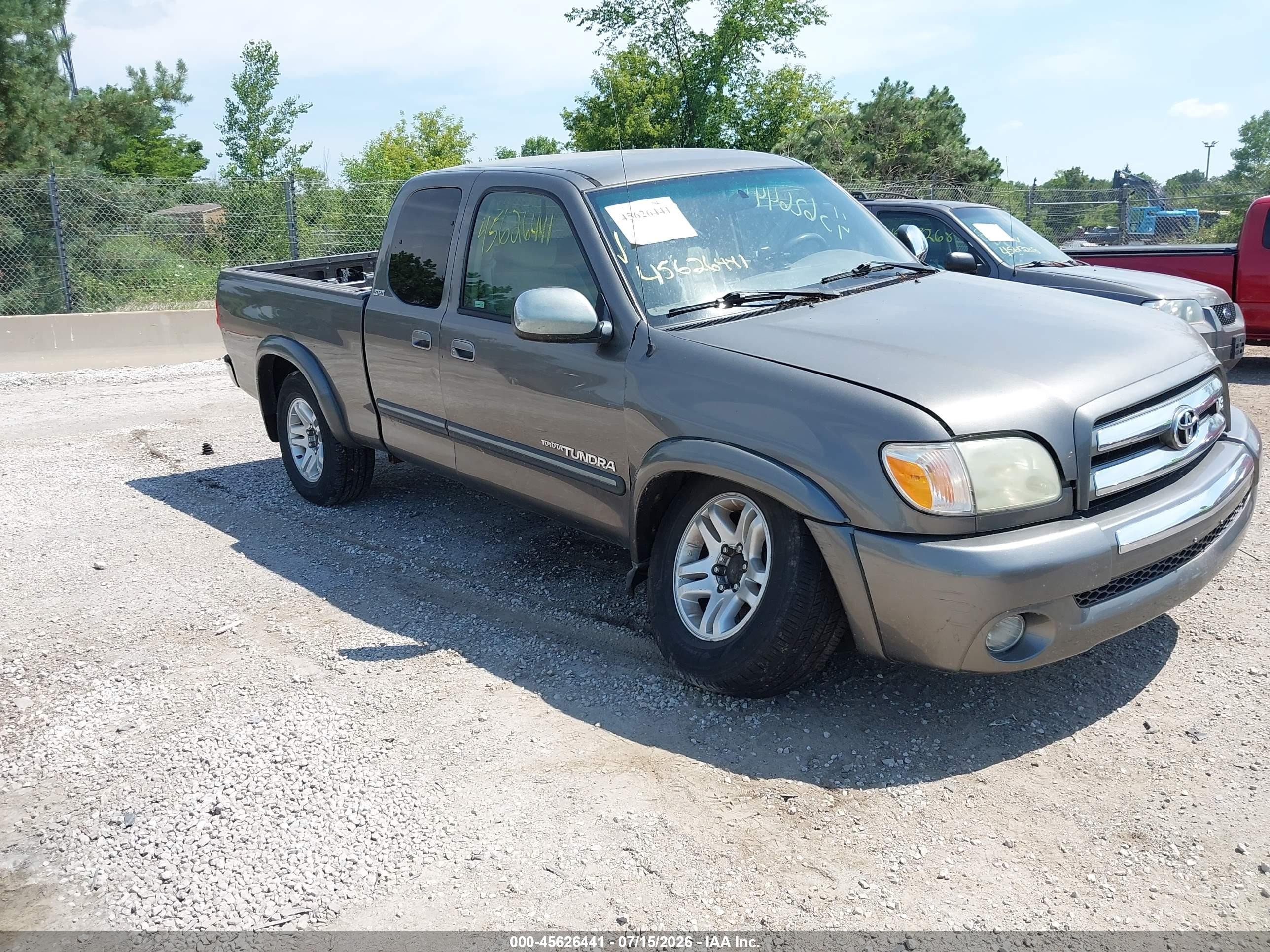 2006 Toyota Tundra Sr5 V8 Gray vin: 5TBBT44166S474558