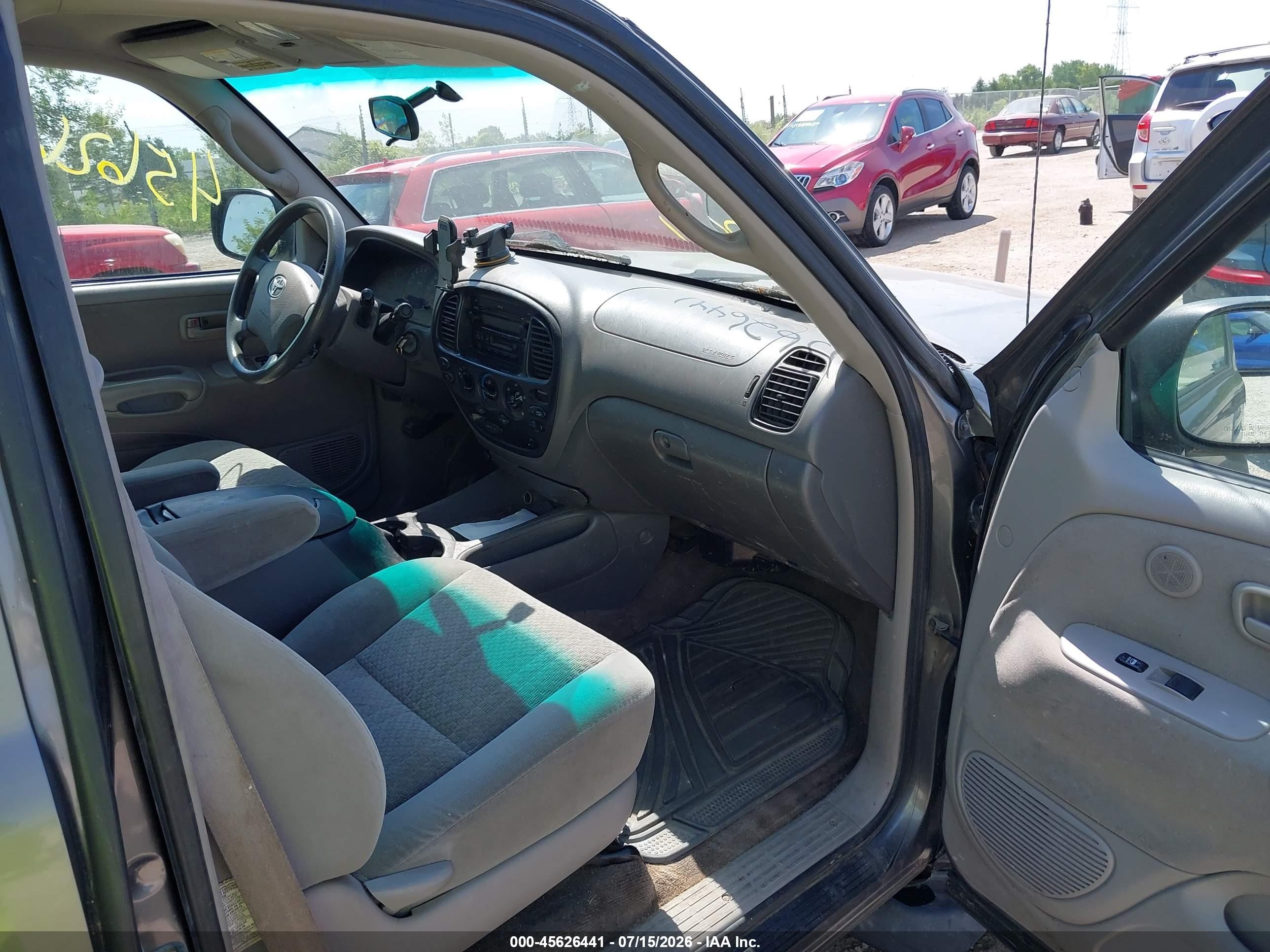 2006 Toyota Tundra Sr5 V8 Gray vin: 5TBBT44166S474558