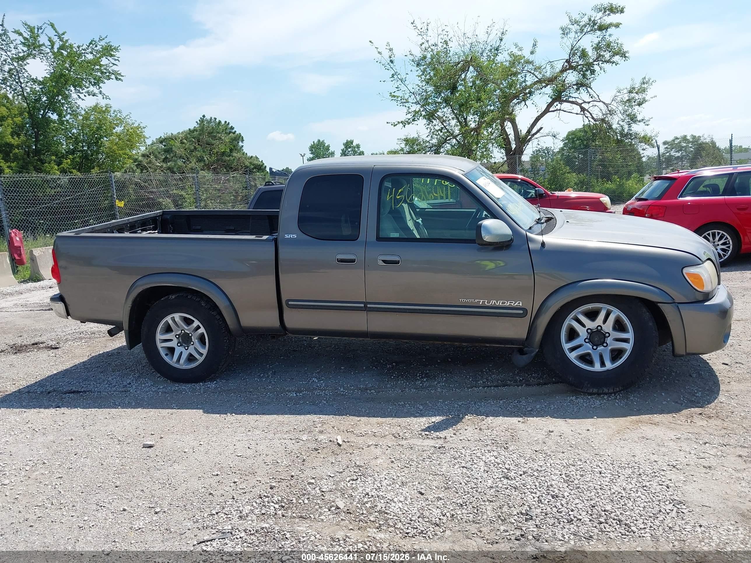 2006 Toyota Tundra Sr5 V8 Gray vin: 5TBBT44166S474558
