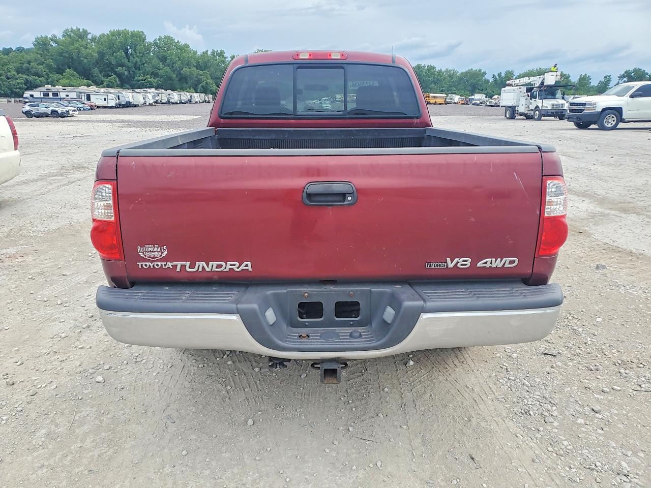 2006 Toyota Tundra Access Cab Sr5 Red vin: 5TBBT44166S485124