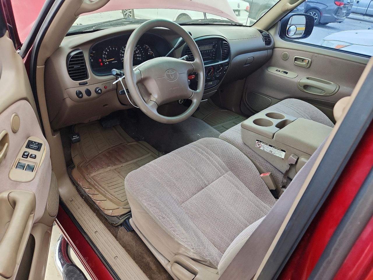 2000 Toyota Tundra Sr5 Red vin: 5TBBT4416YS090752