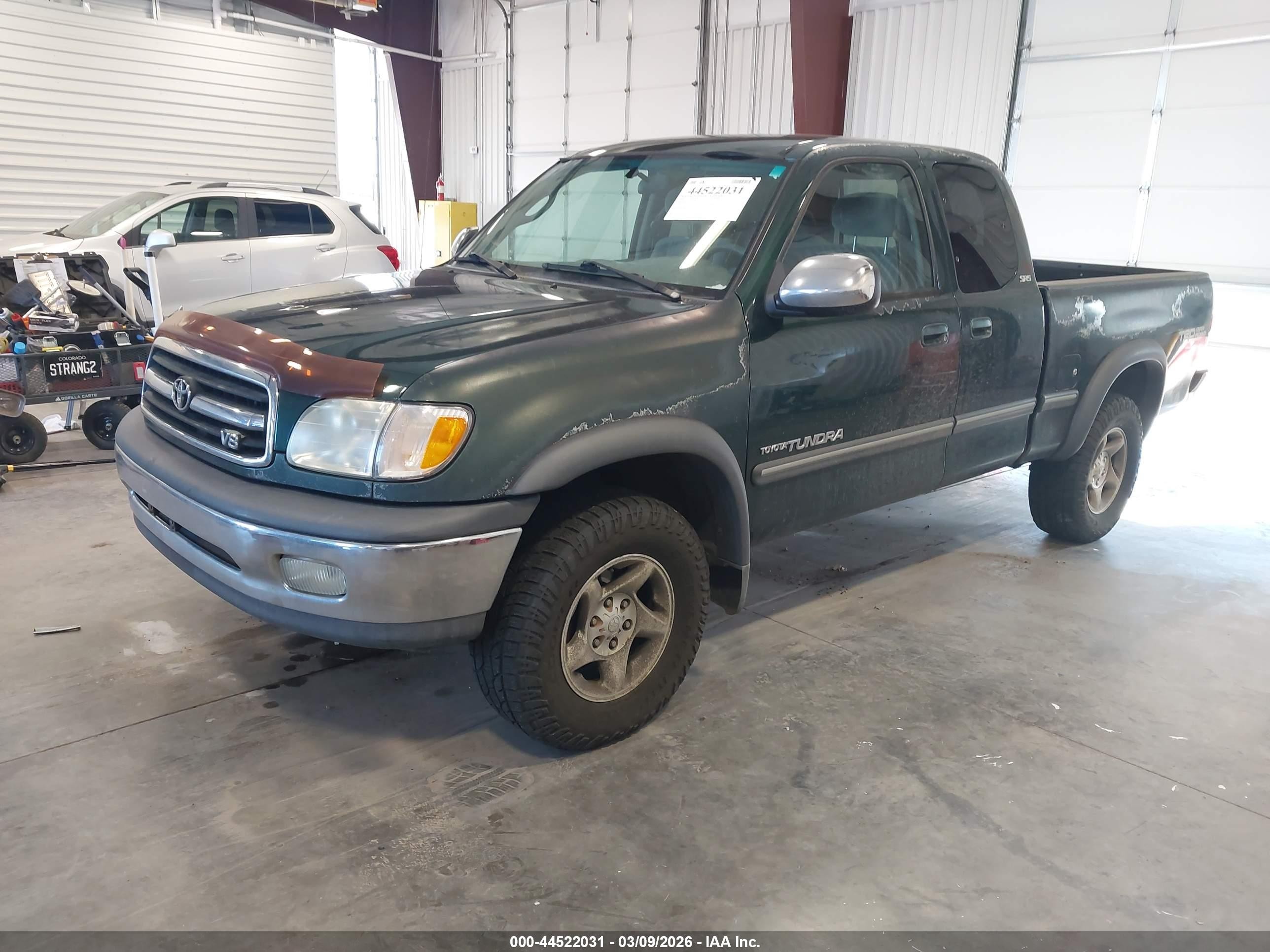2002 Toyota Tundra Access Cab/access Cab Sr5 Green vin: 5TBBT44172S225552