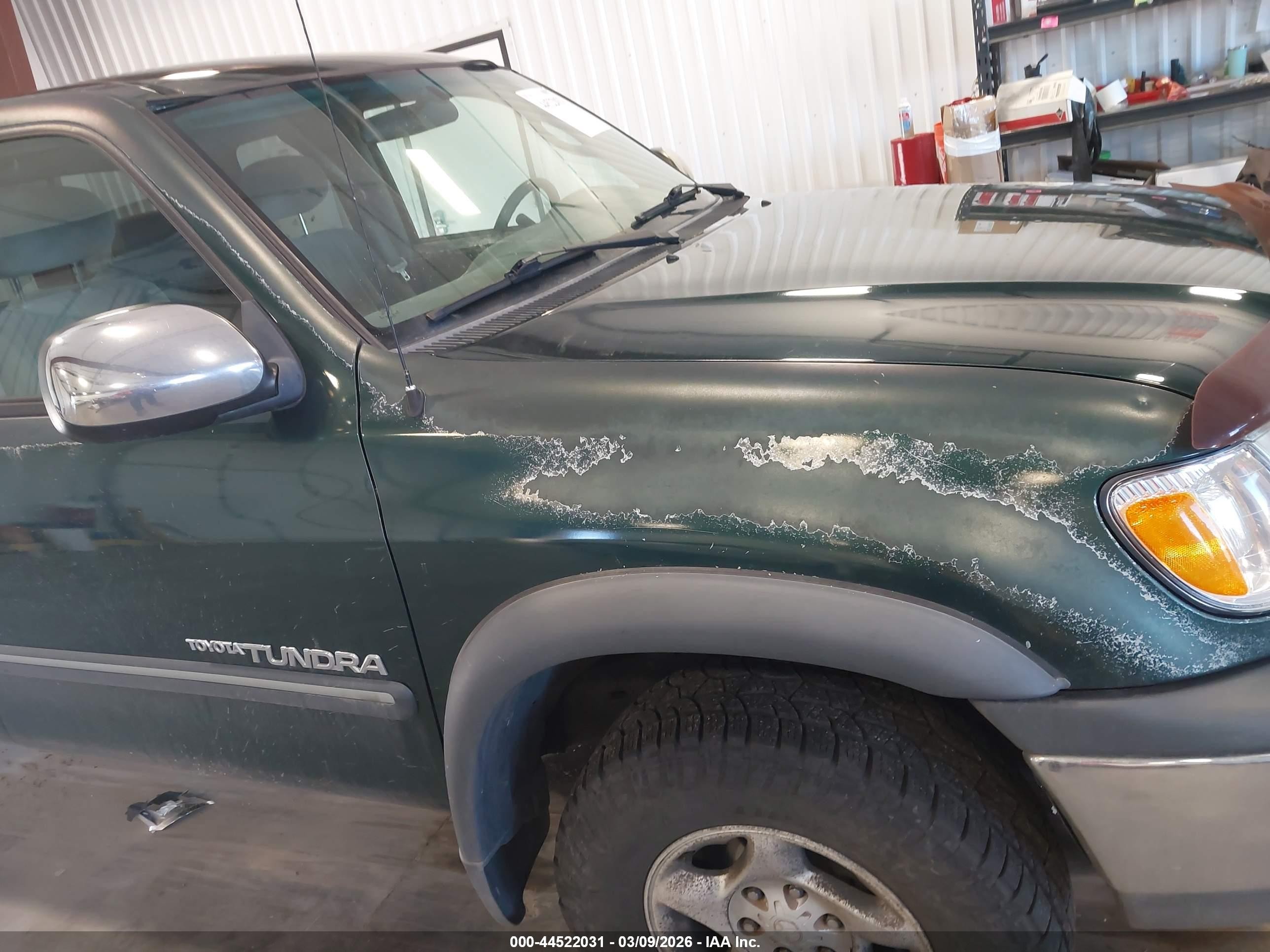 2002 Toyota Tundra Access Cab/access Cab Sr5 Green vin: 5TBBT44172S225552