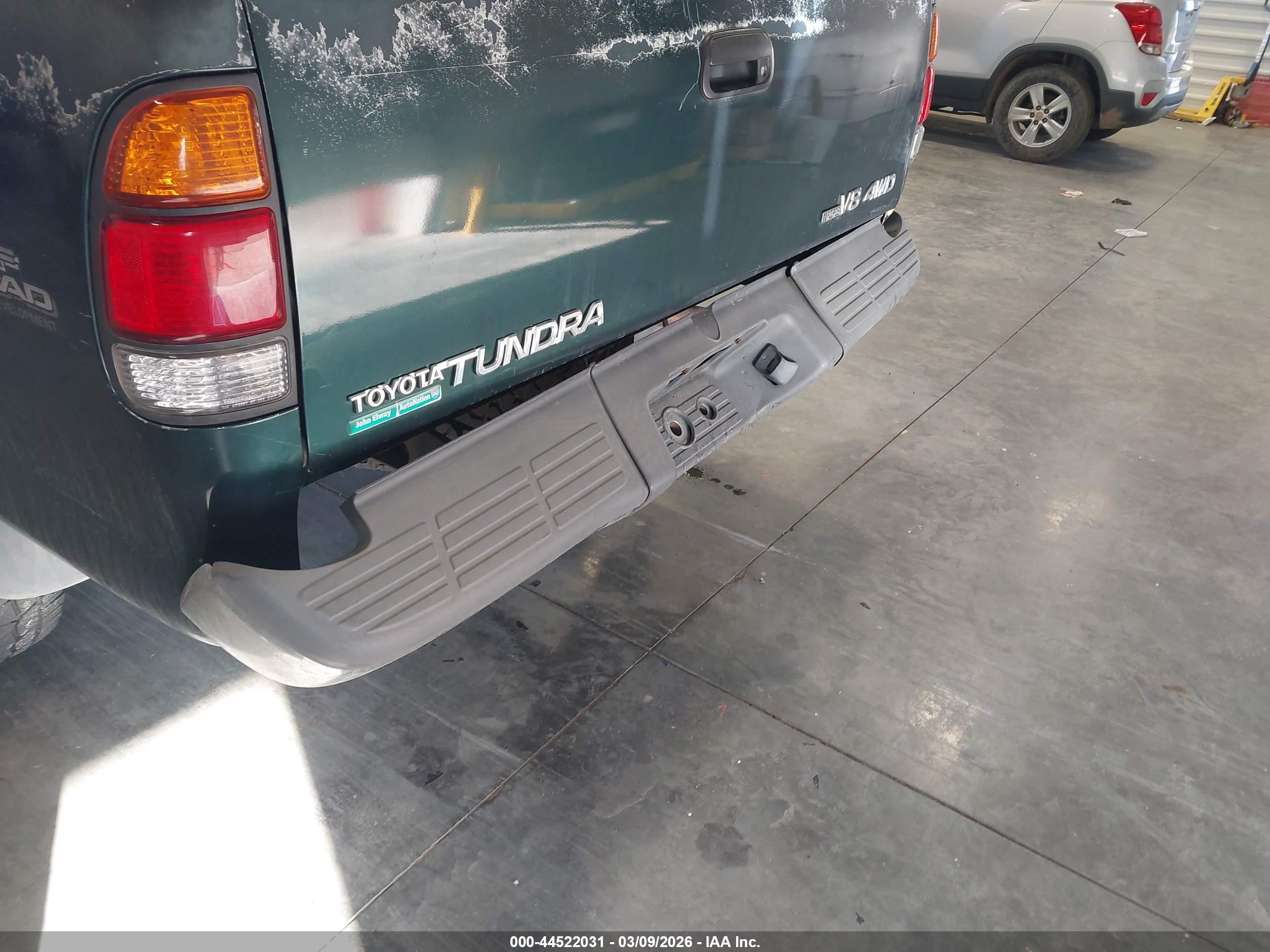2002 Toyota Tundra Access Cab/access Cab Sr5 Green vin: 5TBBT44172S225552