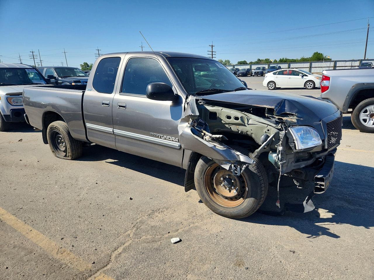 2003 Toyota Tundra Access Cab Sr5 Gray vin: 5TBBT44173S437322