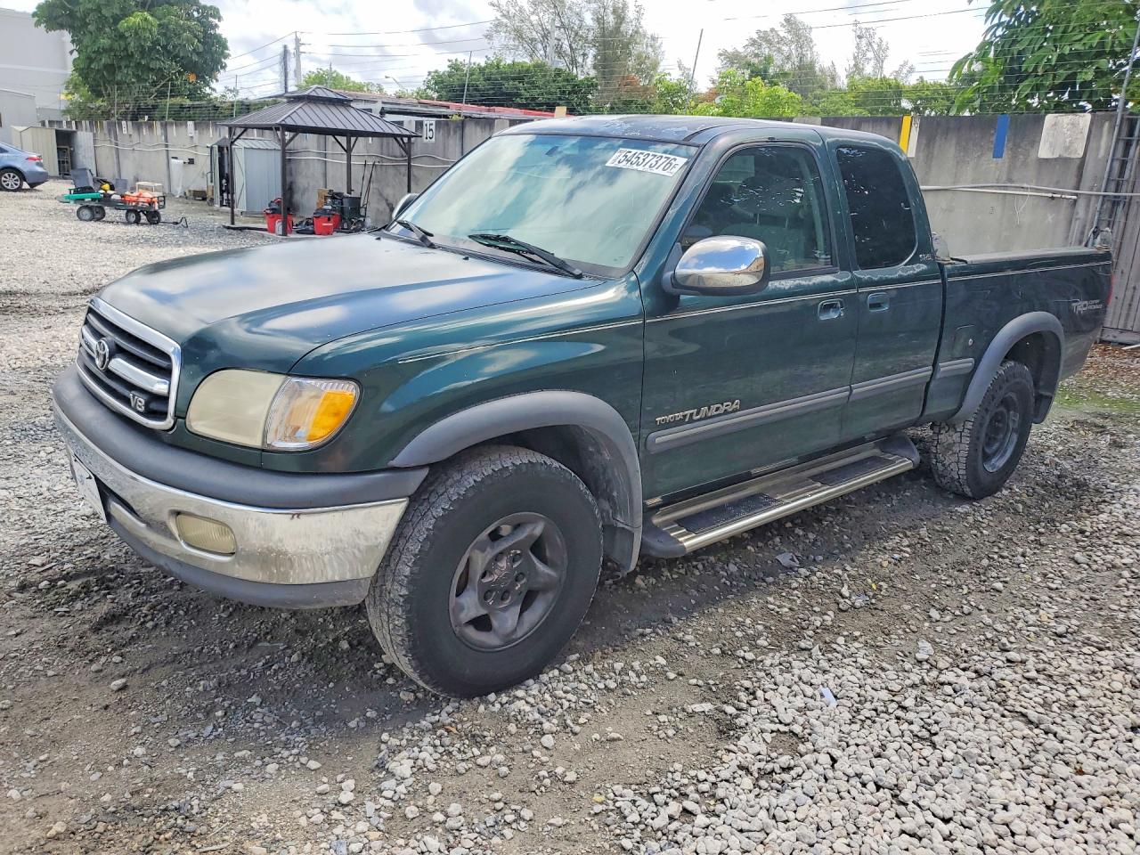 2001 Toyota Tundra Sr5 Green vin: 5TBBT44181S150780