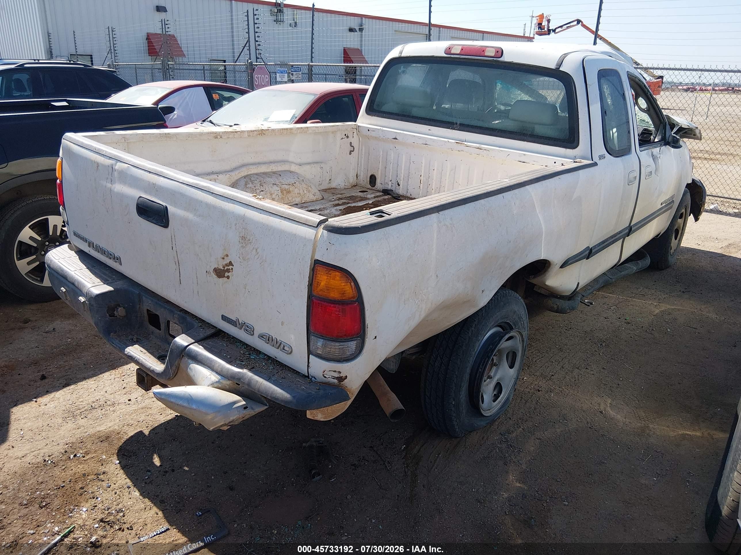 2002 Toyota Tundra Sr5 V8 Белый vin: 5TBBT44182S281970