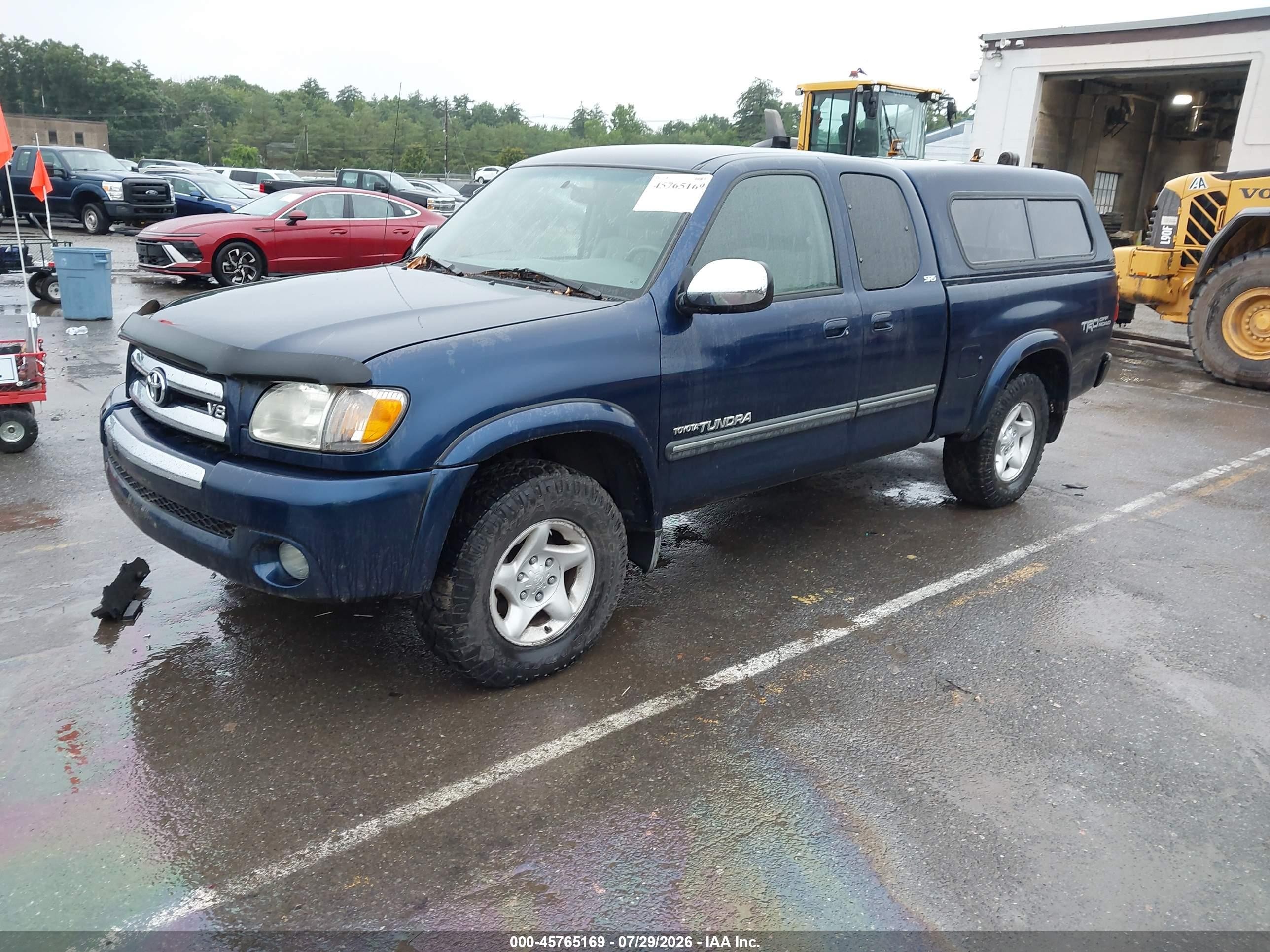2003 Toyota Tundra Sr5 V8 Синий vin: 5TBBT44183S429567