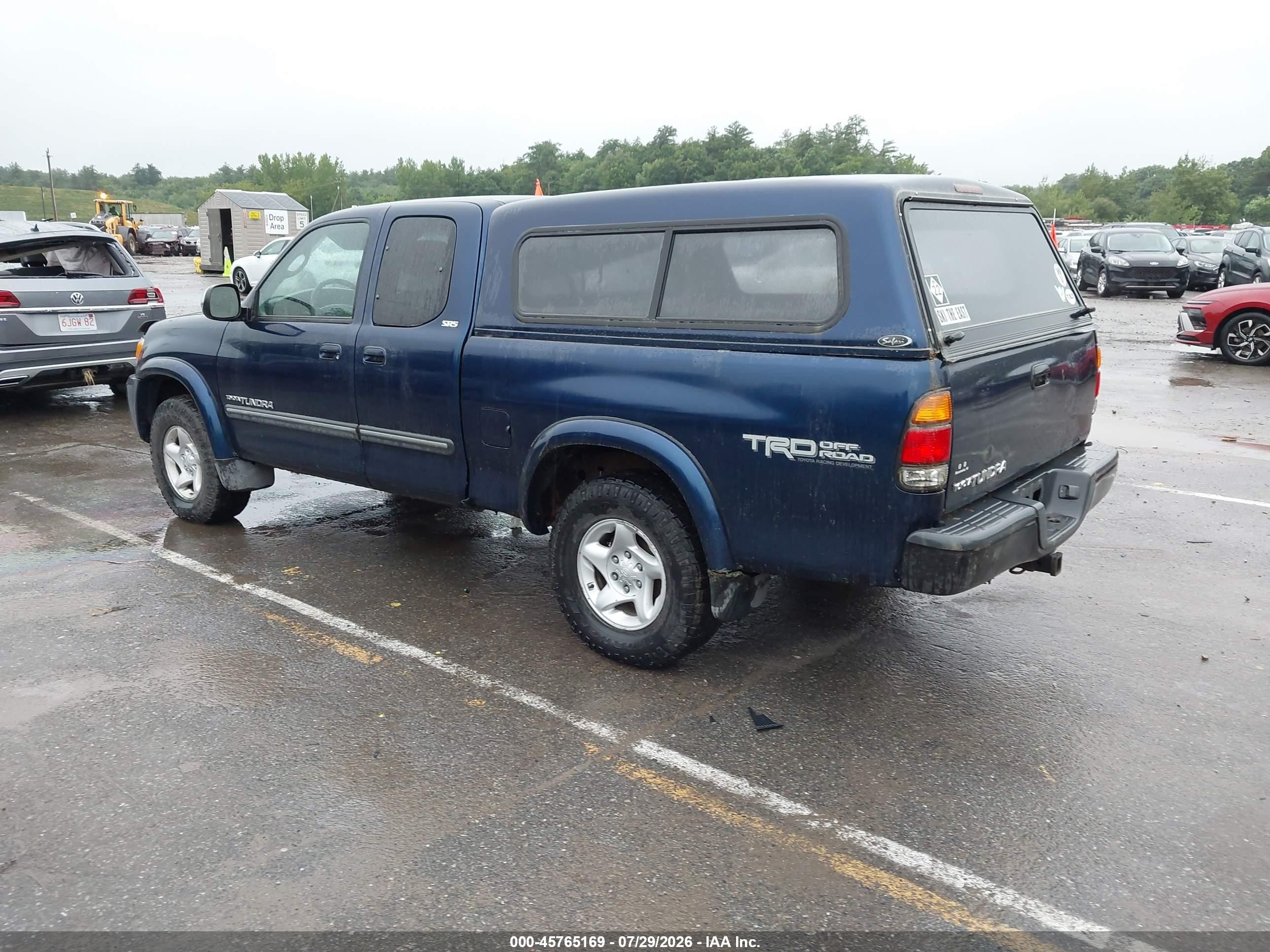 2003 Toyota Tundra Sr5 V8 Синий vin: 5TBBT44183S429567