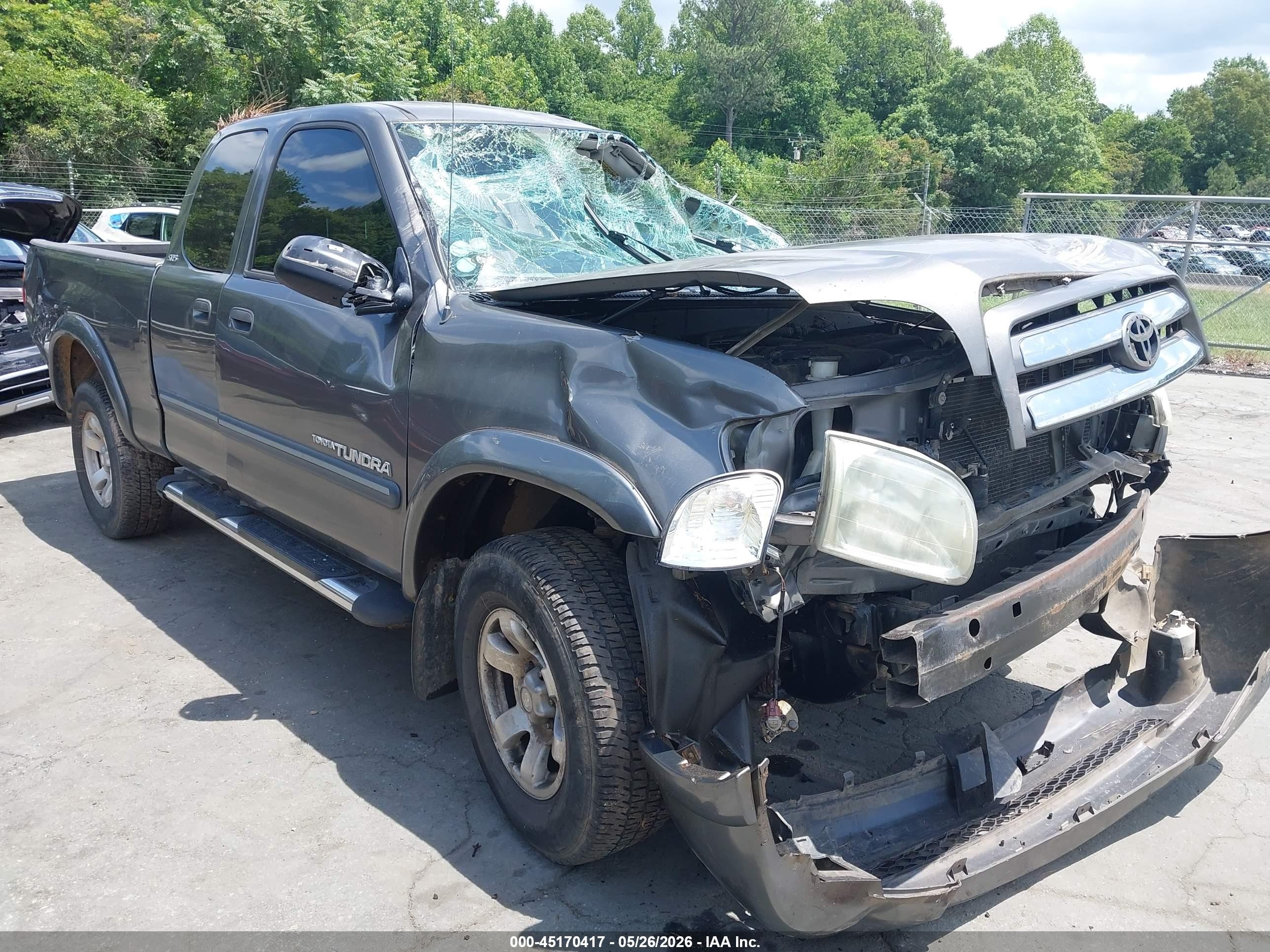 2003 Toyota Tundra Sr5 V8 Серый vin: 5TBBT44183S434381