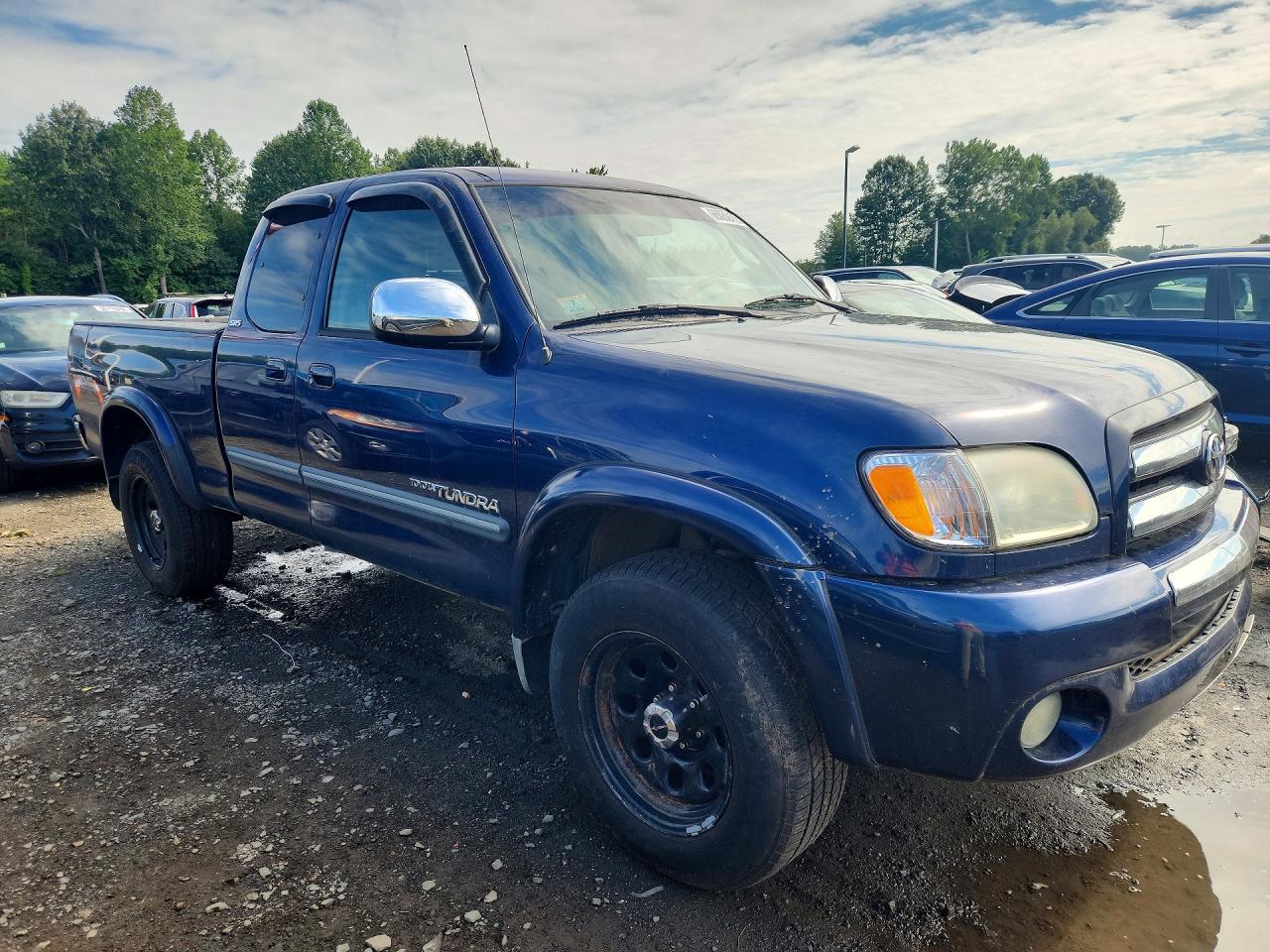 2004 Toyota Tundra Sr5 Синий vin: 5TBBT44184S454518