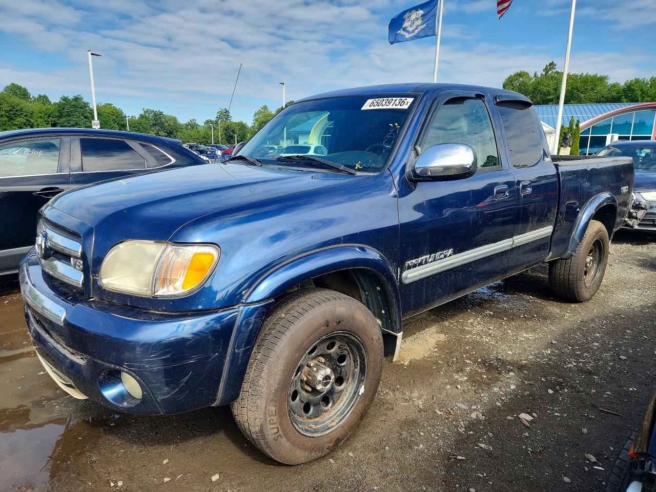 2004 Toyota Tundra Sr5 Blue vin: 5TBBT44184S454518