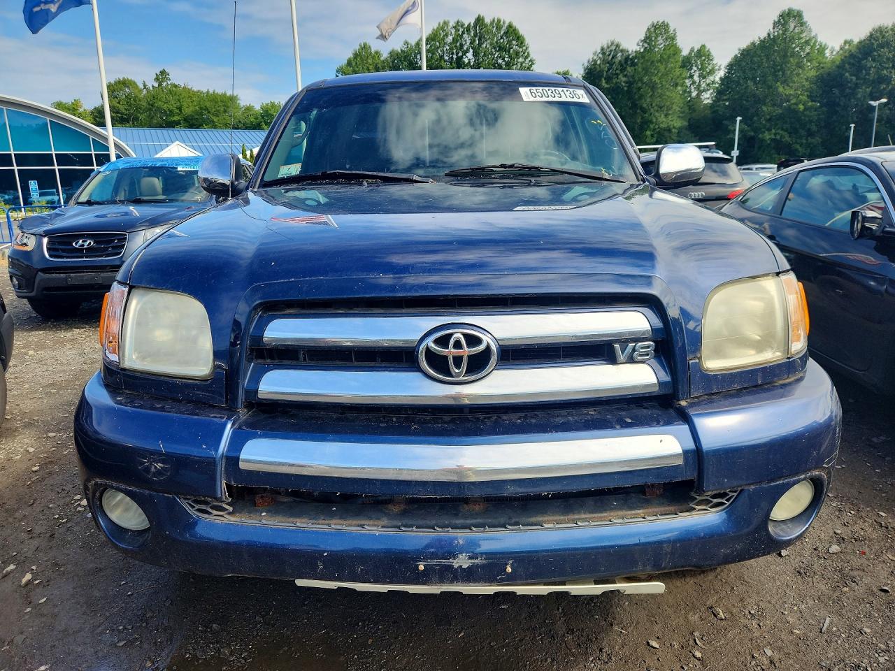 2004 Toyota Tundra Sr5 Синий vin: 5TBBT44184S454518