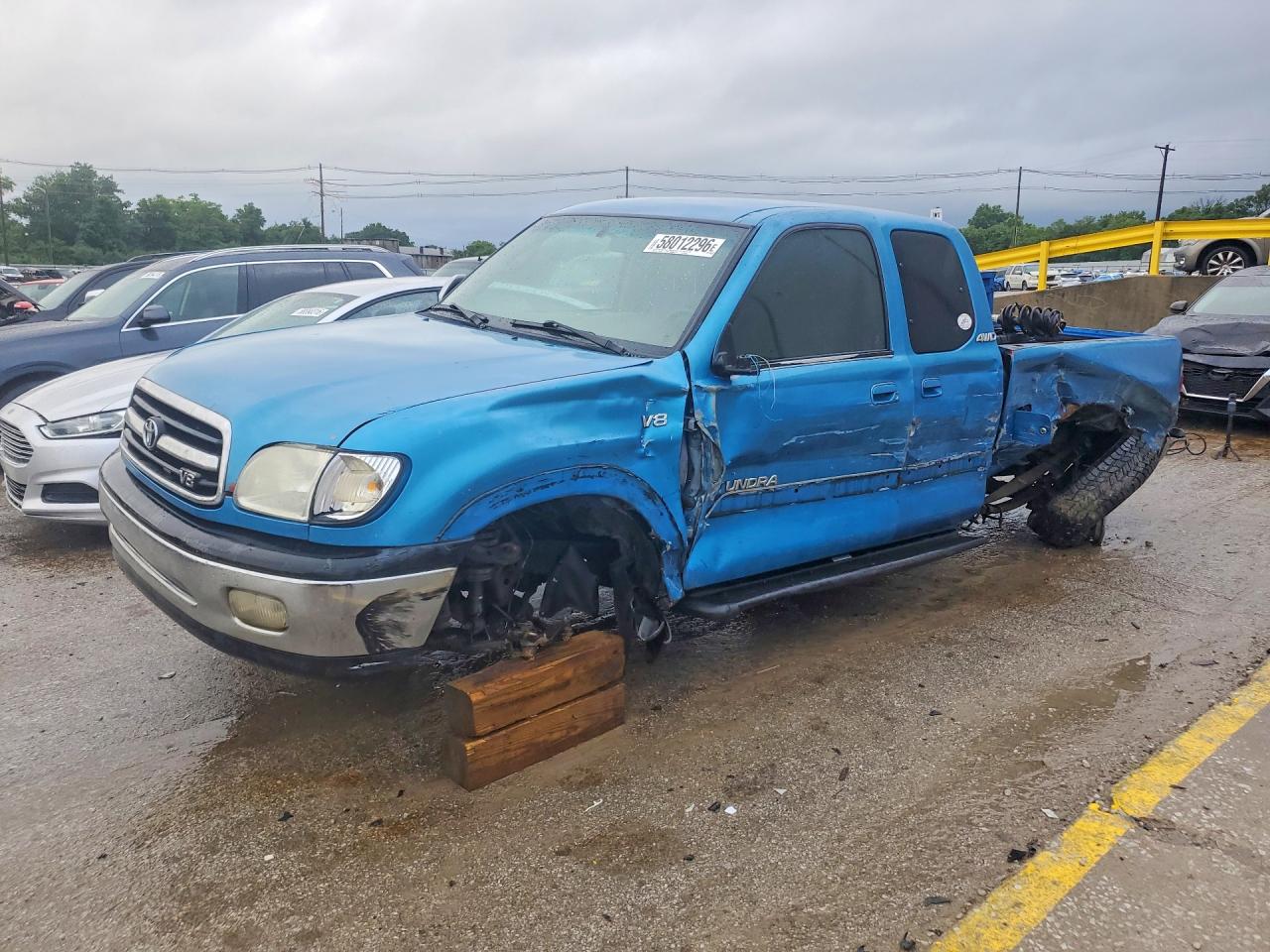 2000 Toyota Tundra 4wd Синий vin: 5TBBT4418YS008813