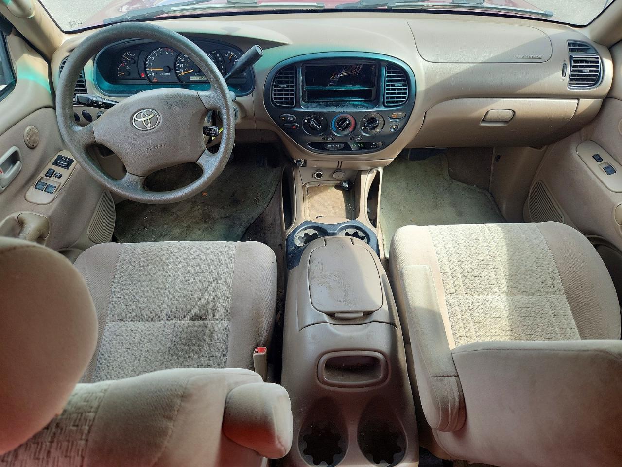 2003 Toyota Tundra Sr5 Burgundy vin: 5TBBT44193S372294