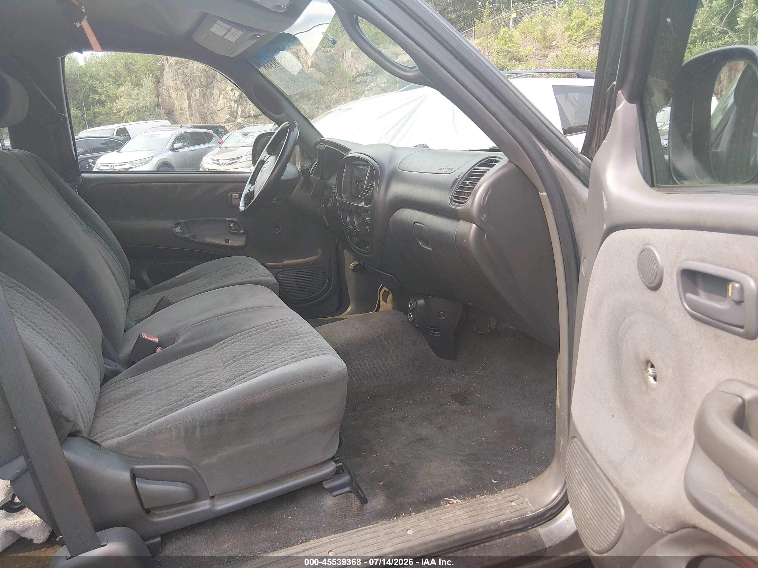 2003 Toyota Tundra Sr5 V8 Gray vin: 5TBBT44193S413653